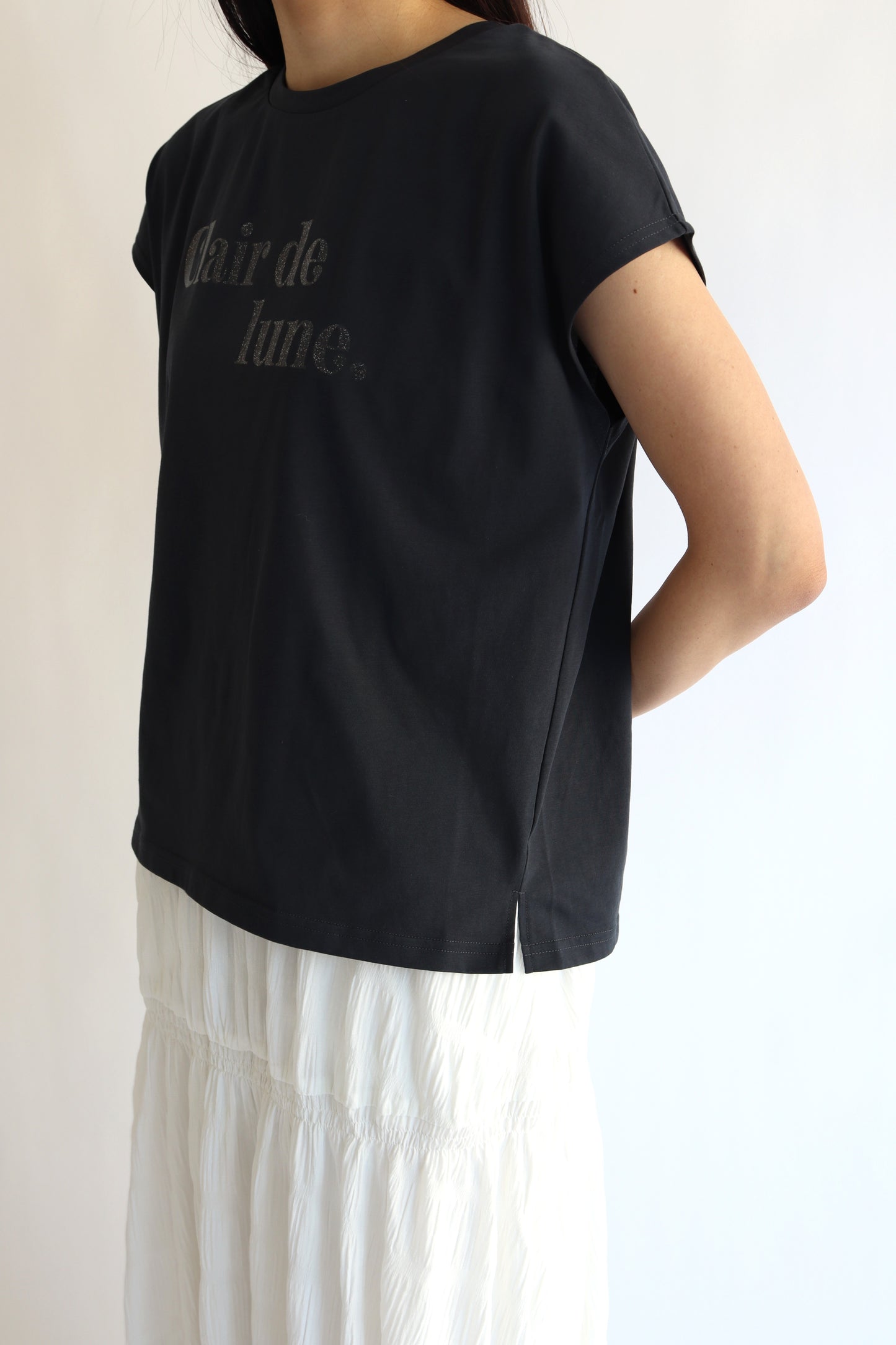 【ACUTA】グリッタープリントTシャツ
