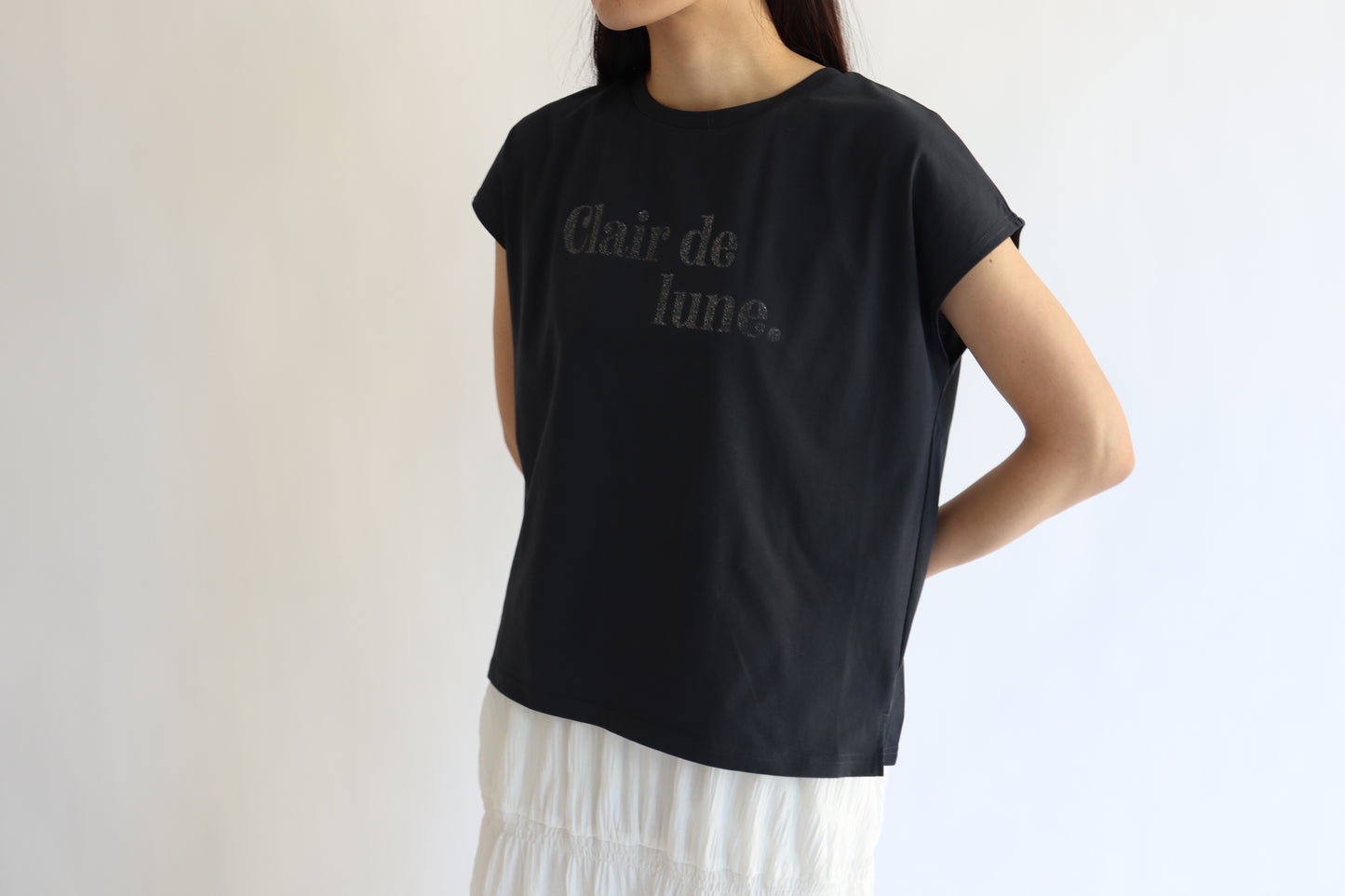 【ACUTA】グリッタープリントTシャツ