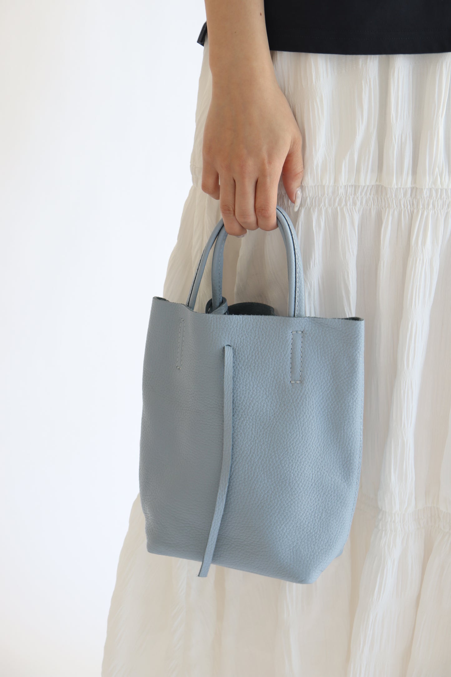 【MILLELA FIRENZE】シュリンクレザーミニトートバッグ