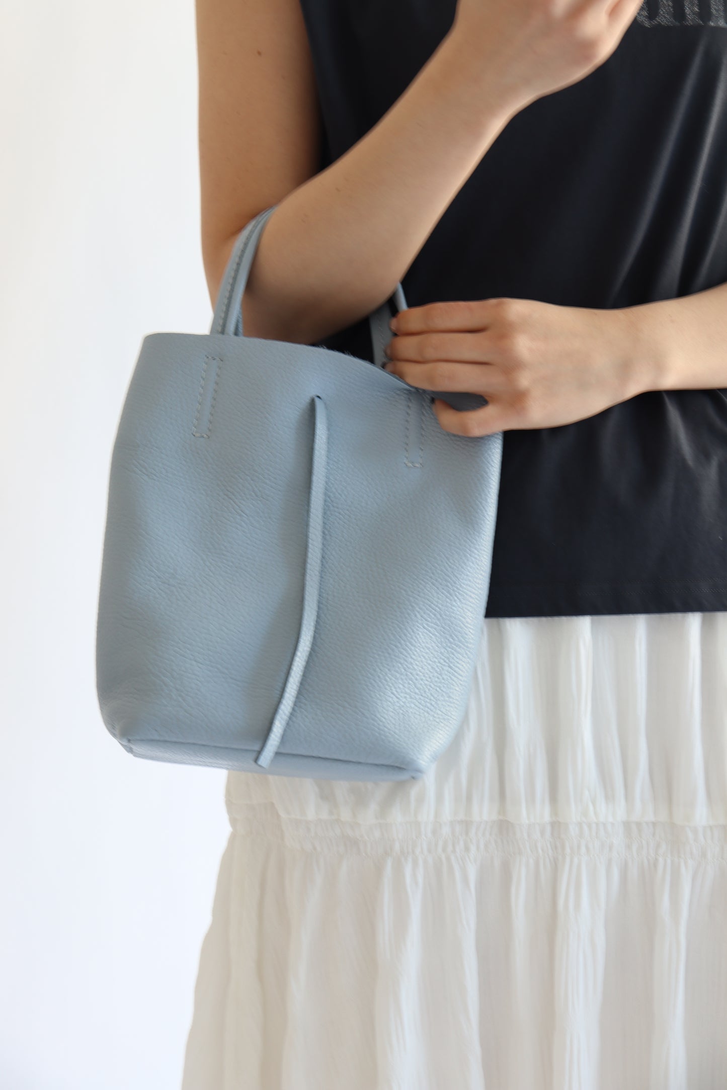 【MILLELA FIRENZE】シュリンクレザーミニトートバッグ