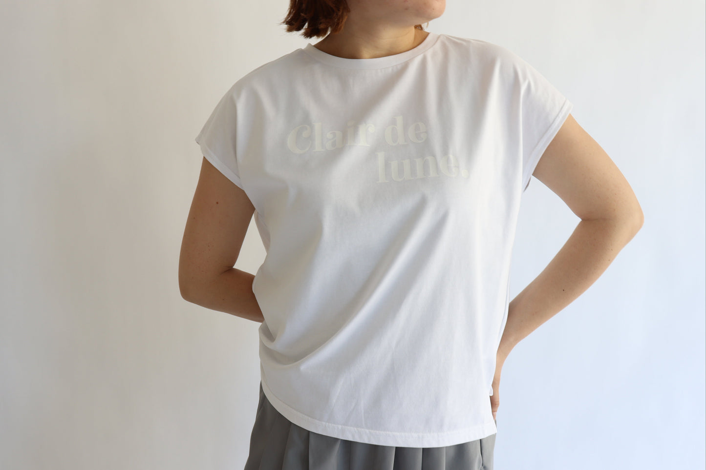 【ACUTA】グリッタープリントTシャツ
