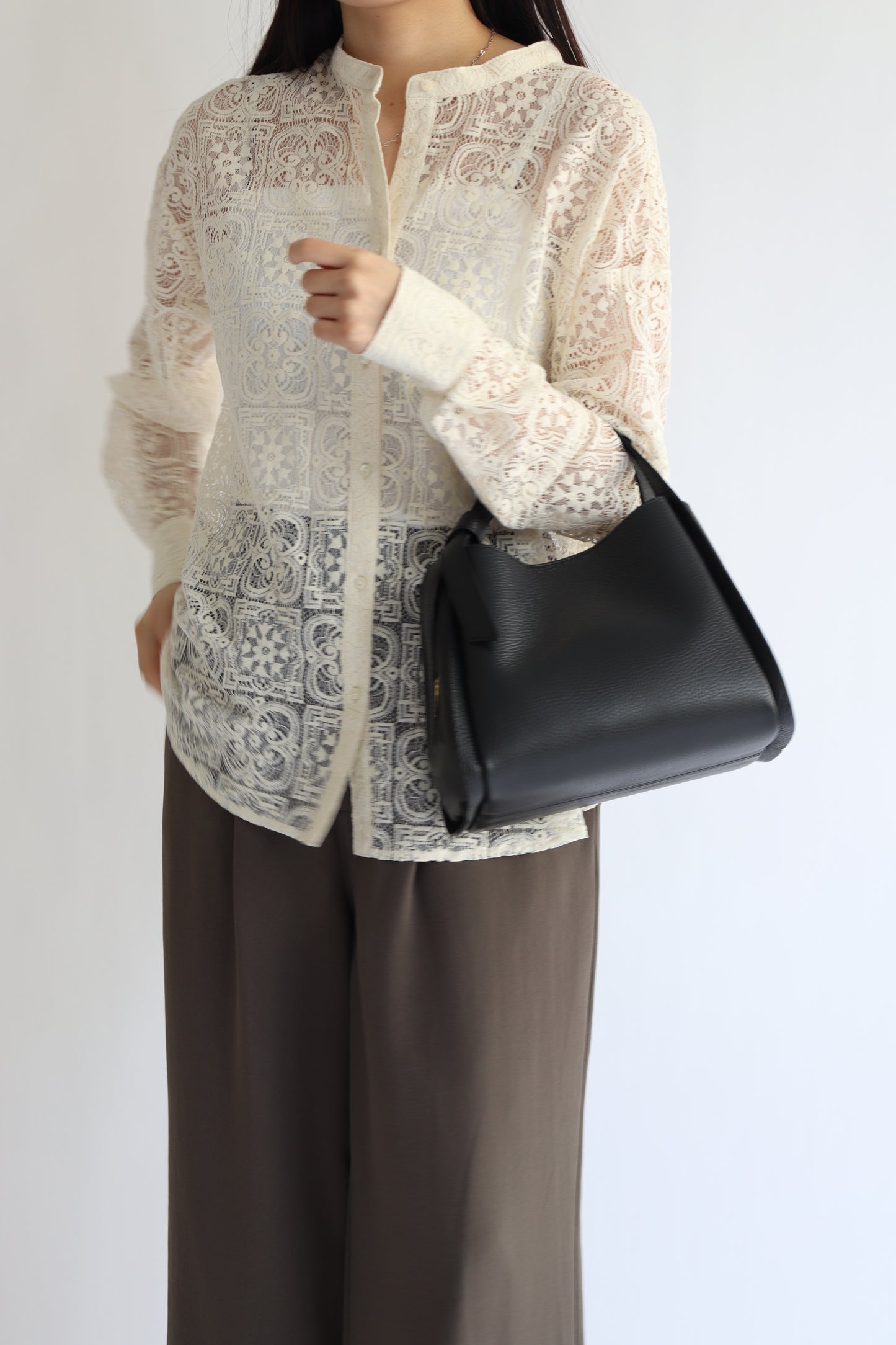 【MILLELA  FIRENZE】2WAYトラペーズハンドバッグ