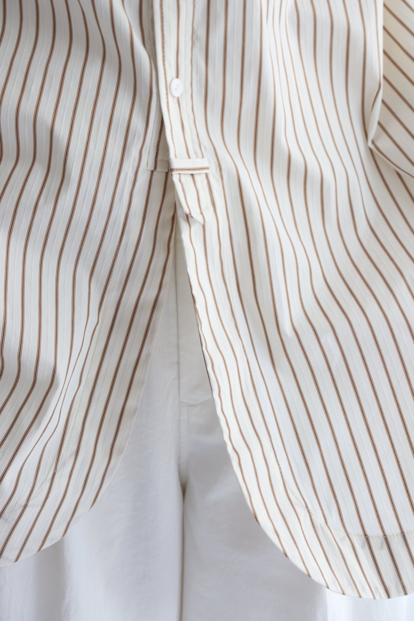 【ACUTA】 ストライプクレリックシャツ