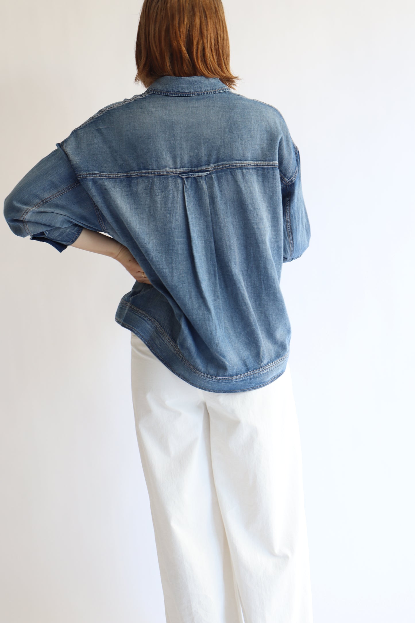 【ACUTA】 【PRE ORDER】シアーデニムGシャツ