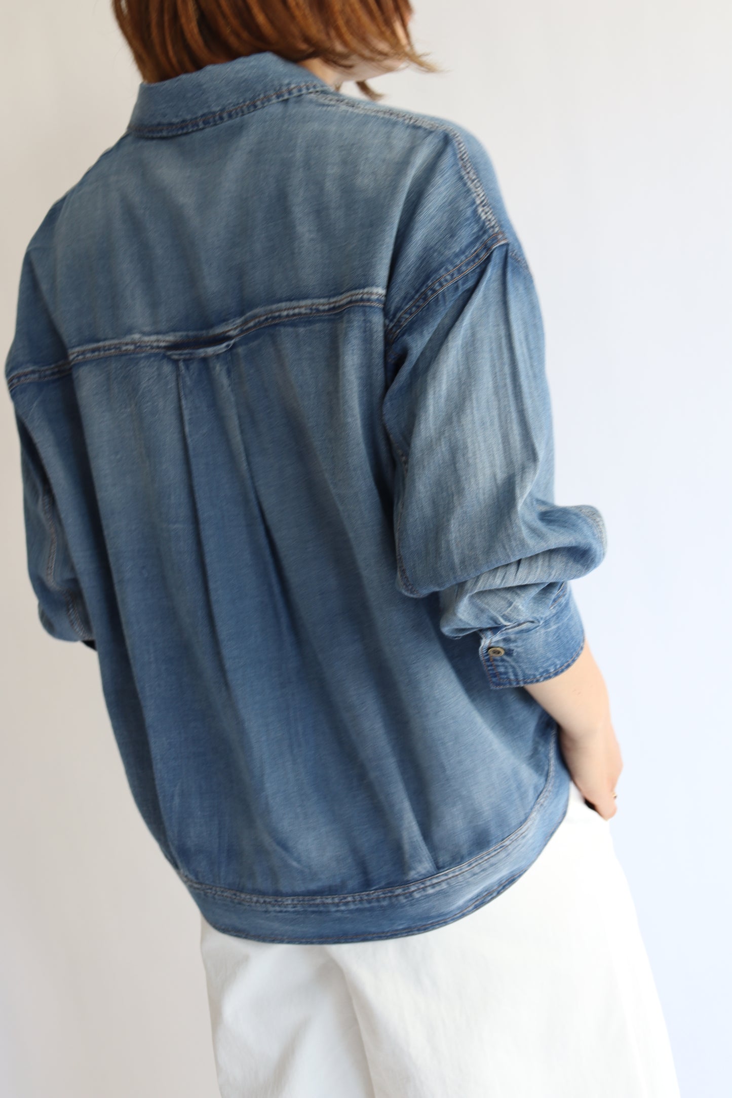 【ACUTA】 【PRE ORDER】シアーデニムGシャツ