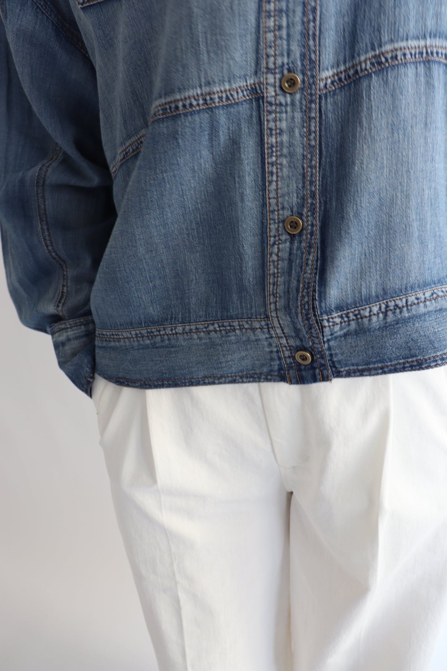 【ACUTA】 【PRE ORDER】シアーデニムGシャツ