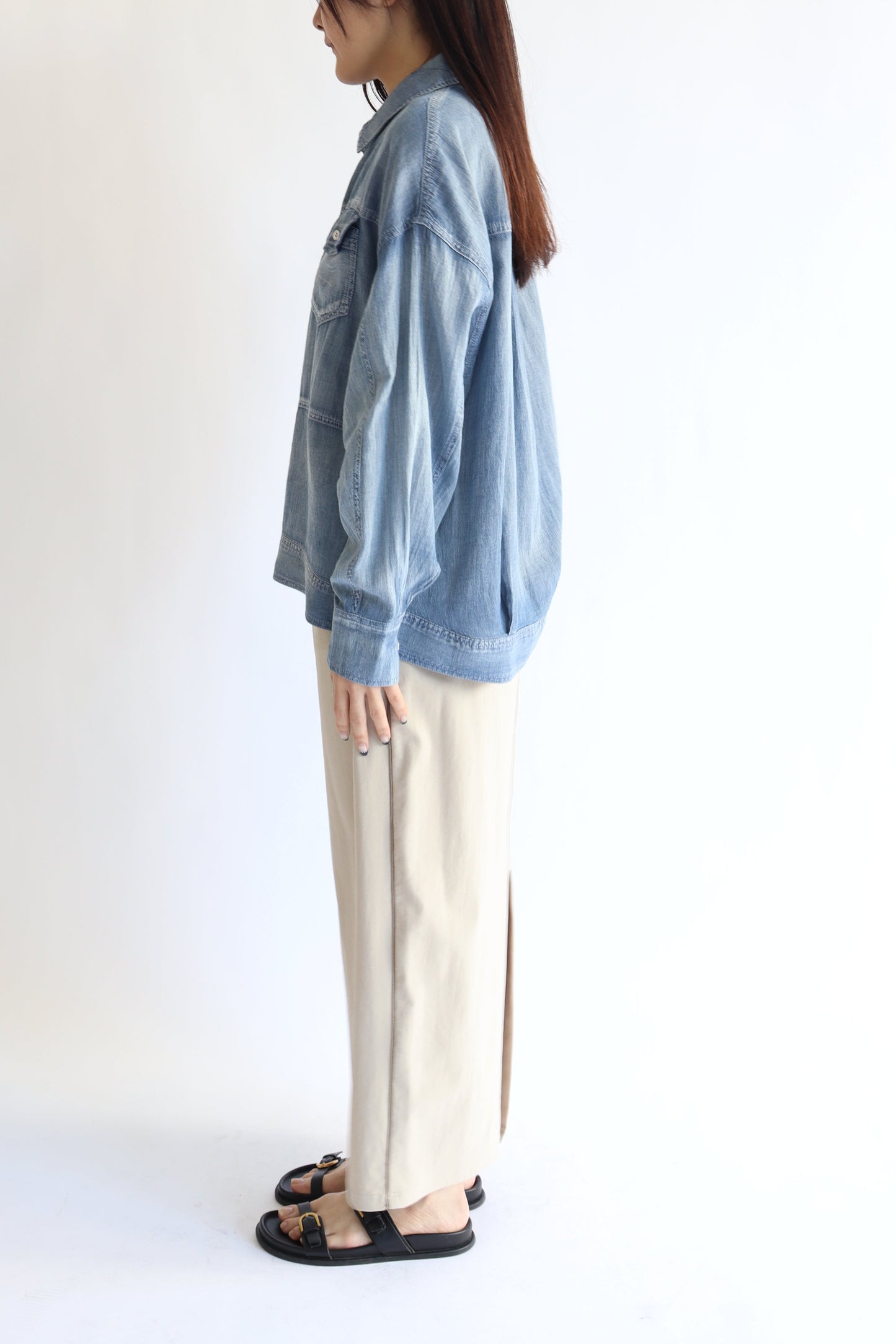 【ACUTA】 【PRE ORDER】シアーデニムGシャツ