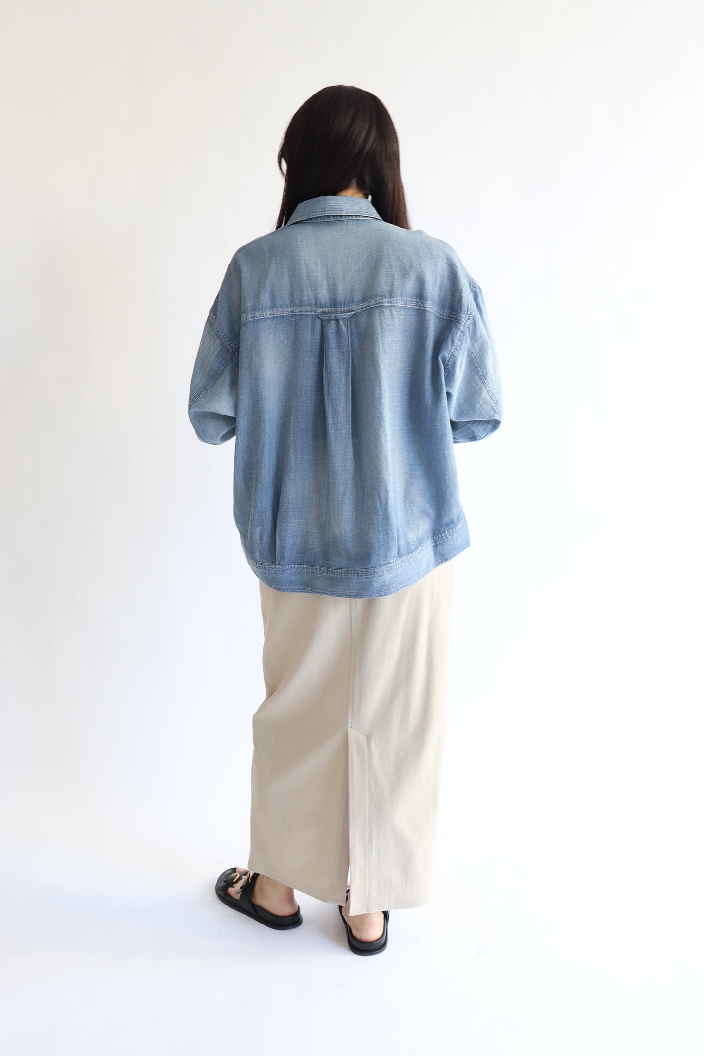 【ACUTA】 【PRE ORDER】シアーデニムGシャツ