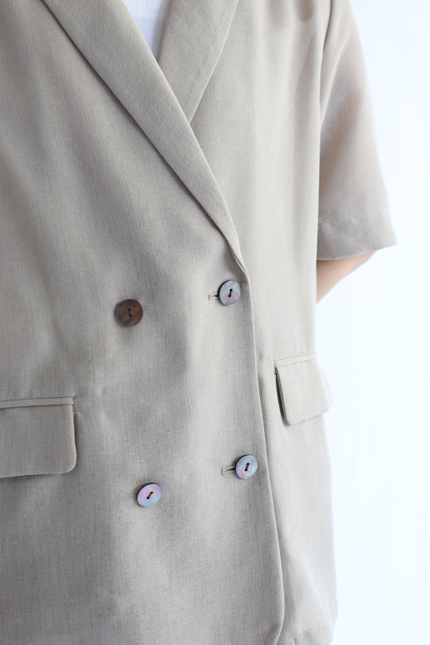 【ACUTA】 【PRE ORDER】シアーメッシュハーフスリーブジャケット