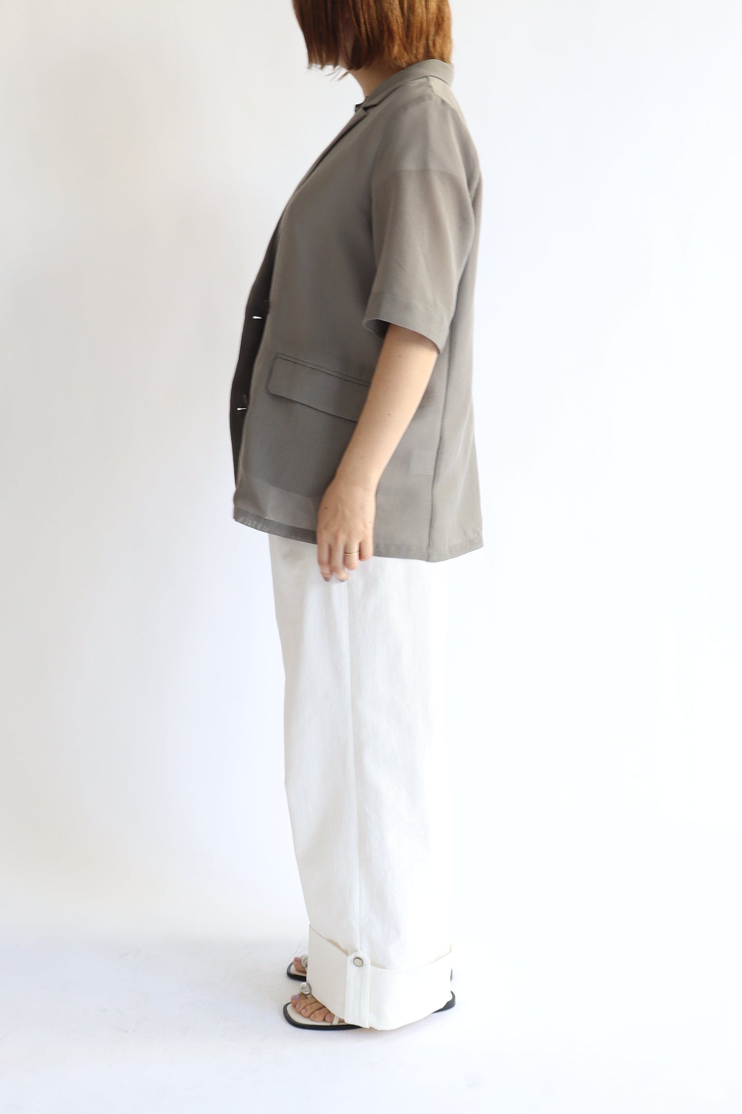 【ACUTA】 【PRE ORDER】シアーメッシュハーフスリーブジャケット