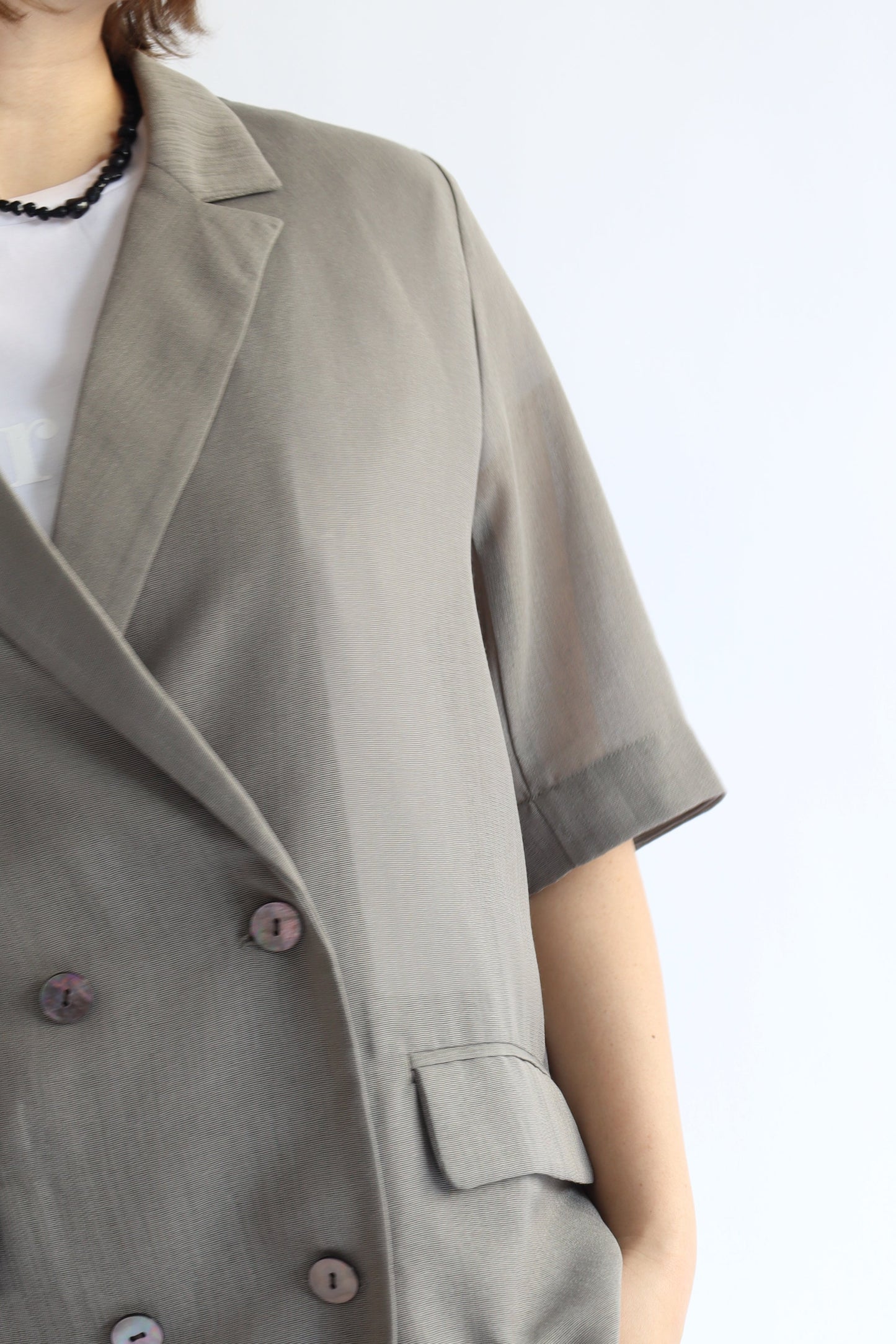 【ACUTA】 【PRE ORDER】シアーメッシュハーフスリーブジャケット