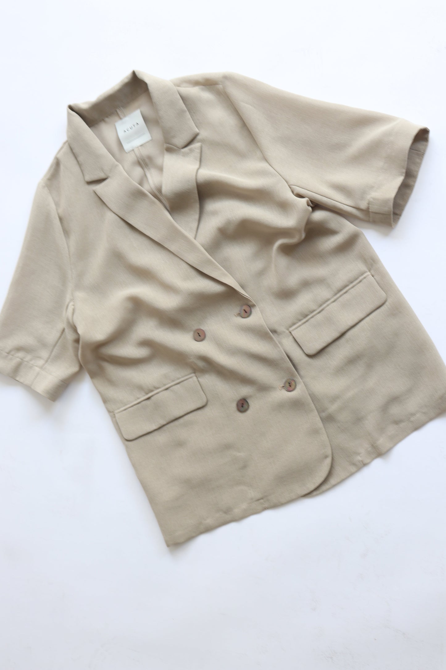 【ACUTA】 【PRE ORDER】シアーメッシュハーフスリーブジャケット