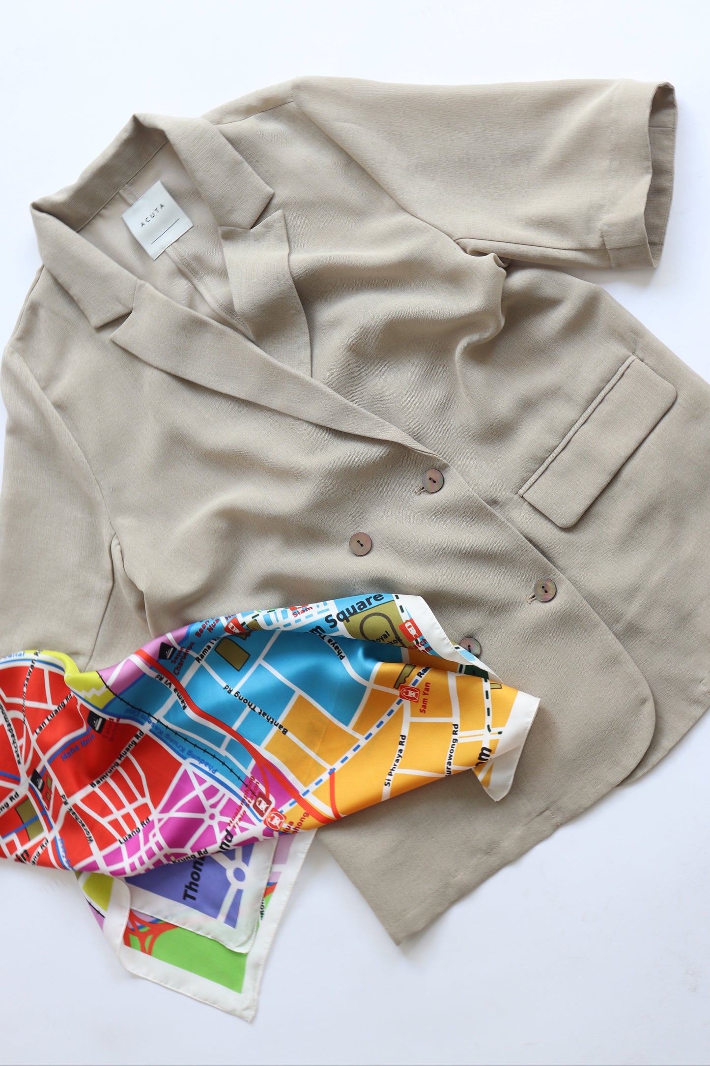 【ACUTA】 【PRE ORDER】シアーメッシュハーフスリーブジャケット