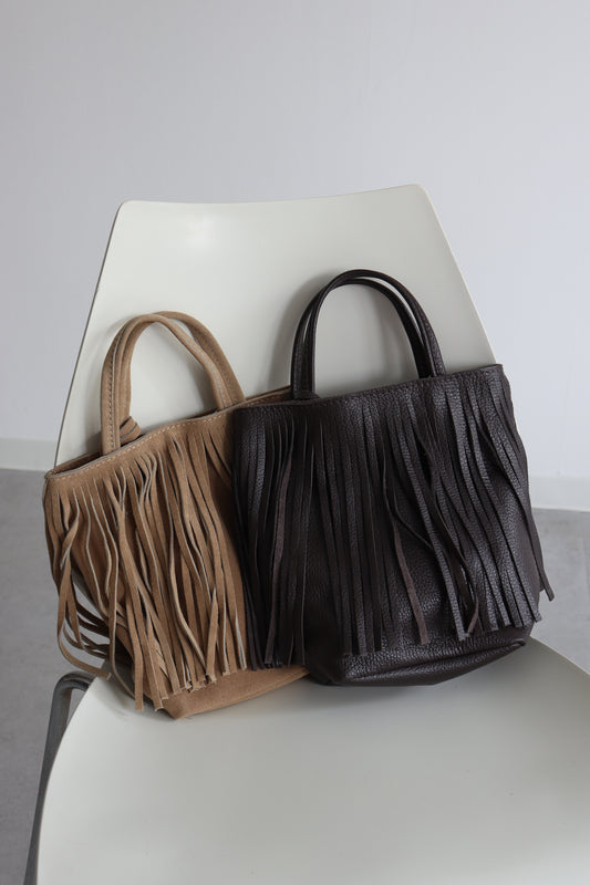 【MILLELA FIRENZE】フリンジミニトートバッグ