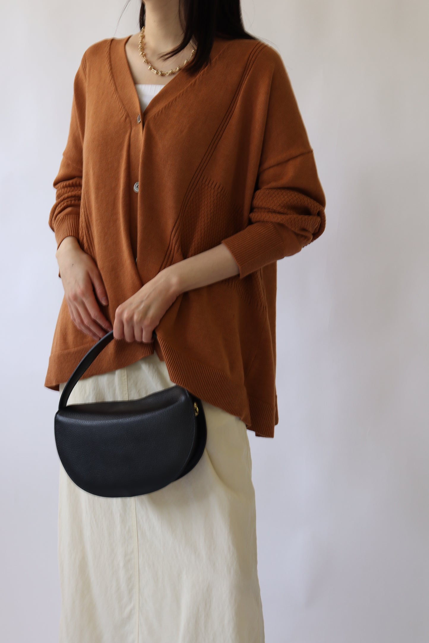 【MILLELA  FIRENZE】2WAYハーフムーンショルダーバッグ
