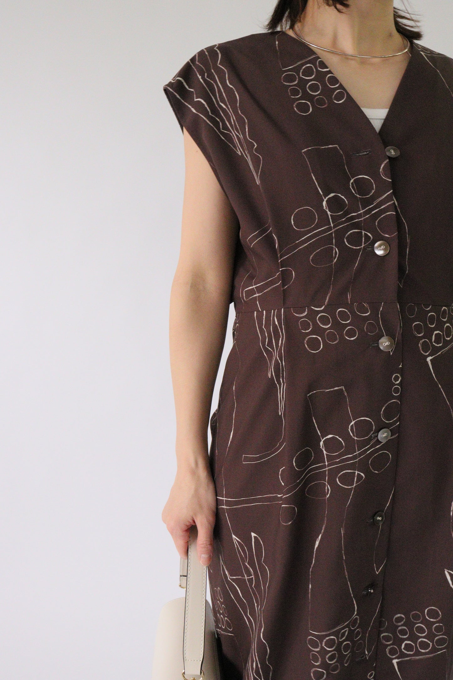 【Kazumi Doi ×ACUTA】Drawing artプリントワンピース