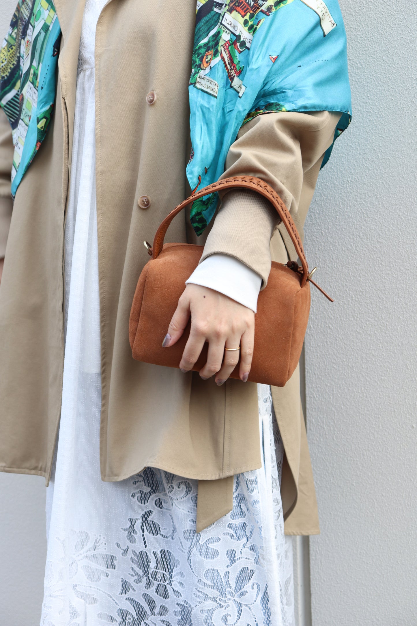 【MILLELA  FIRENZE】スエードワンハンドルバッグ