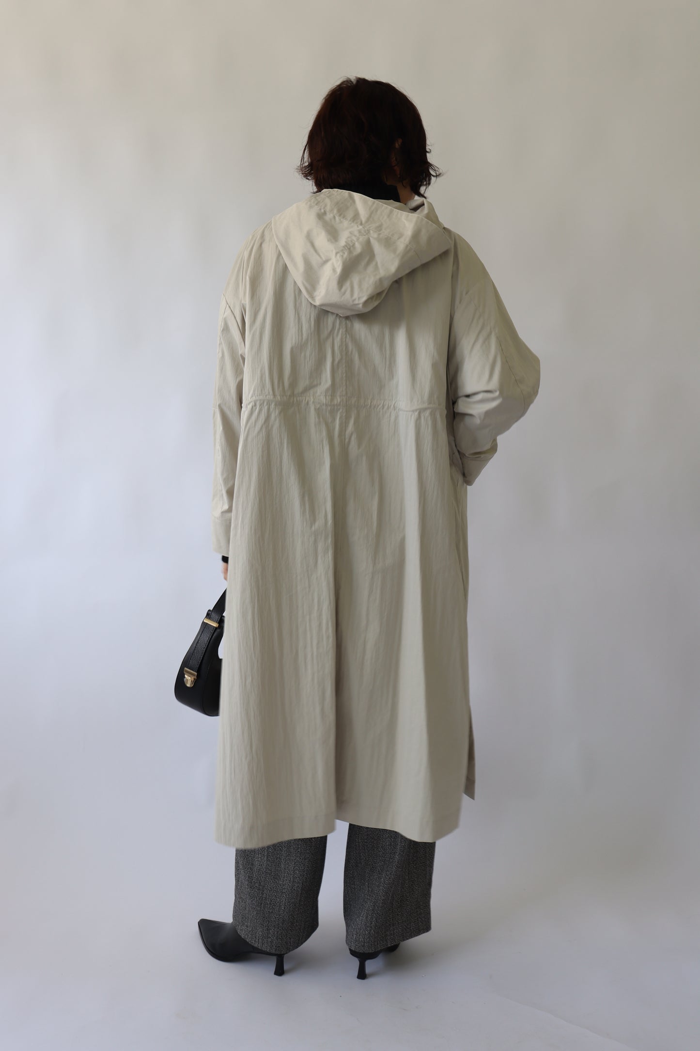 【ACUTA】フィブリルタッチフーディロングコート
