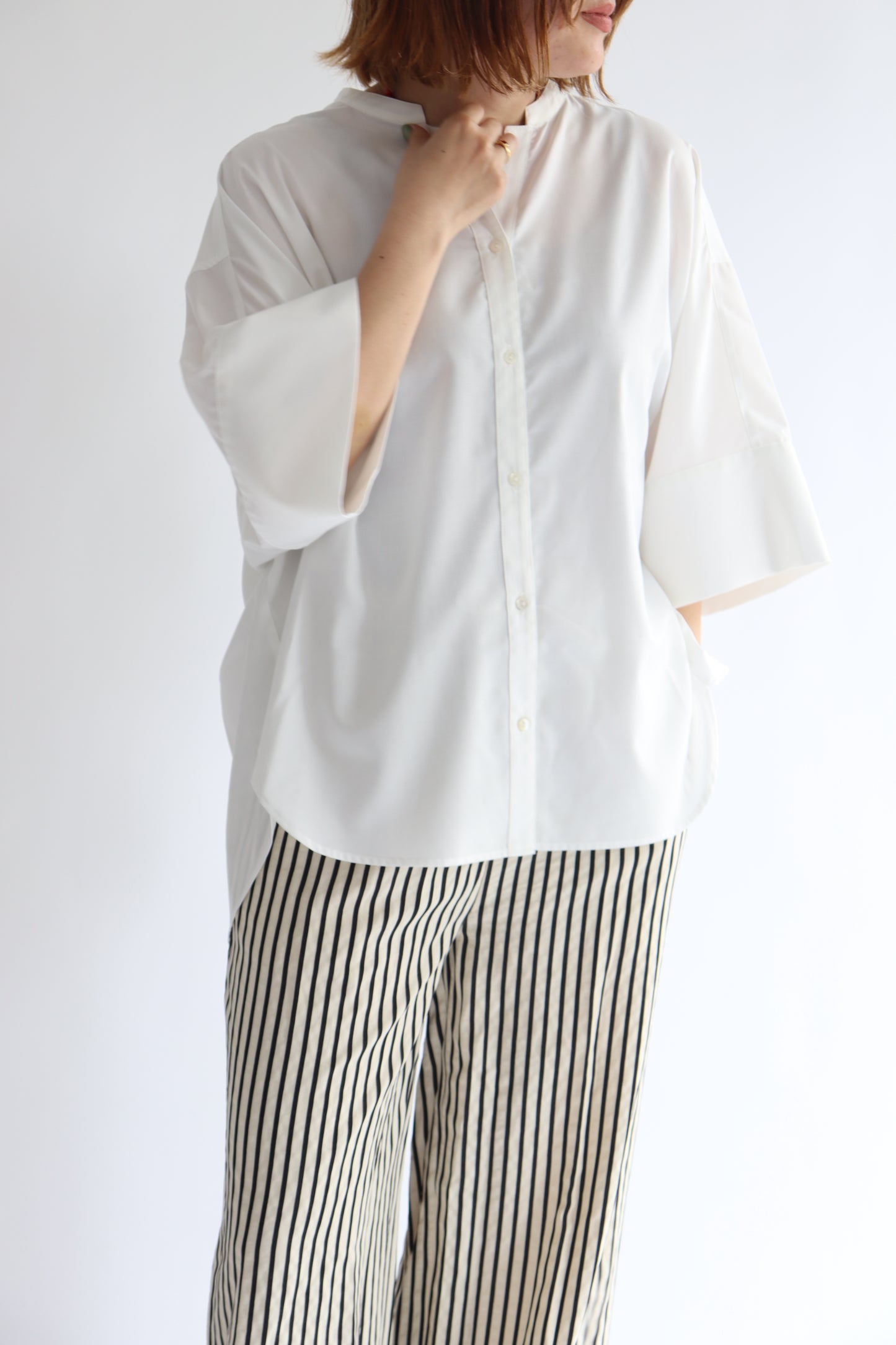 【ACUTA】 ノッチカラードルマンシャツ