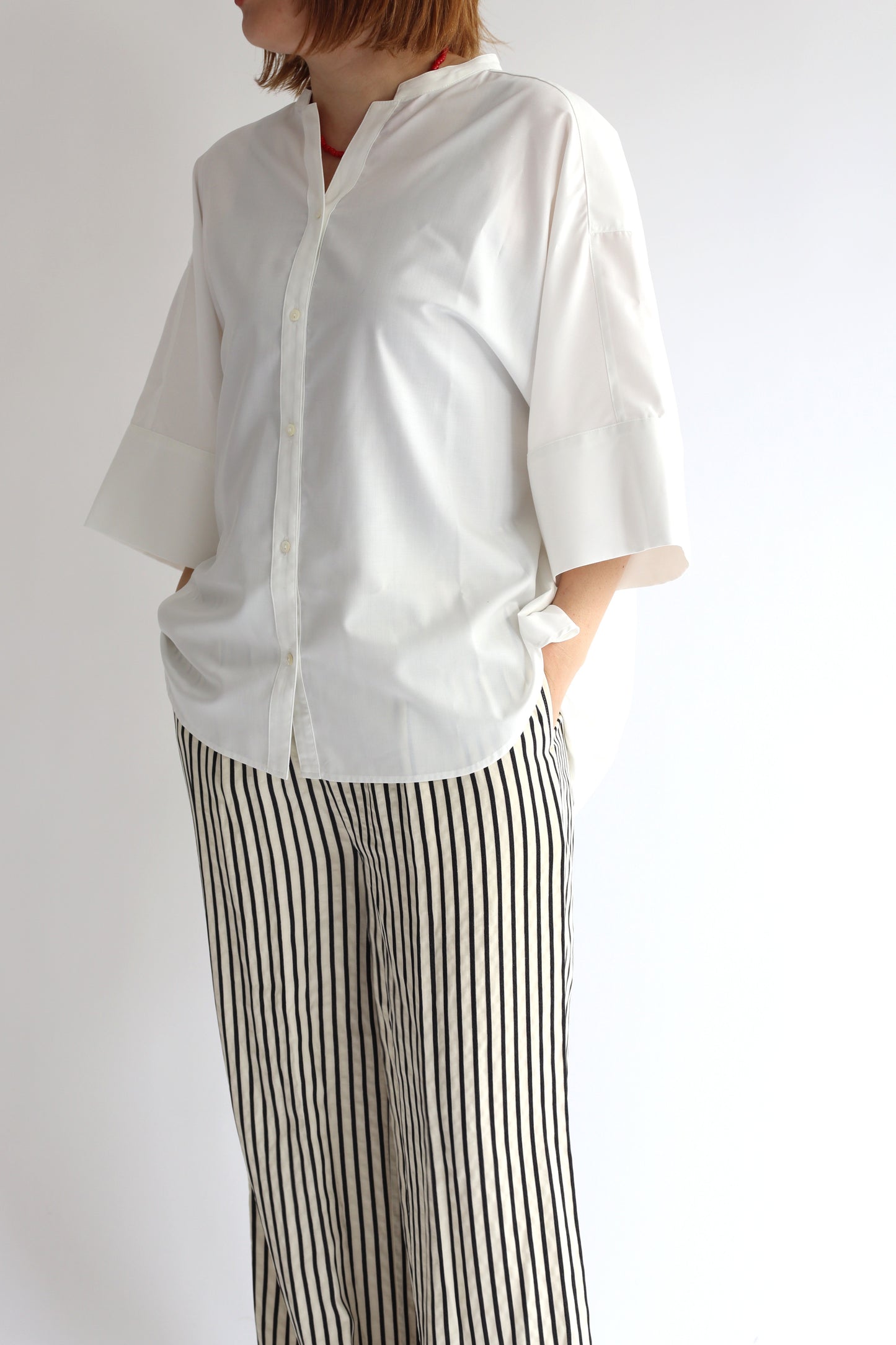 【ACUTA】 ノッチカラードルマンシャツ