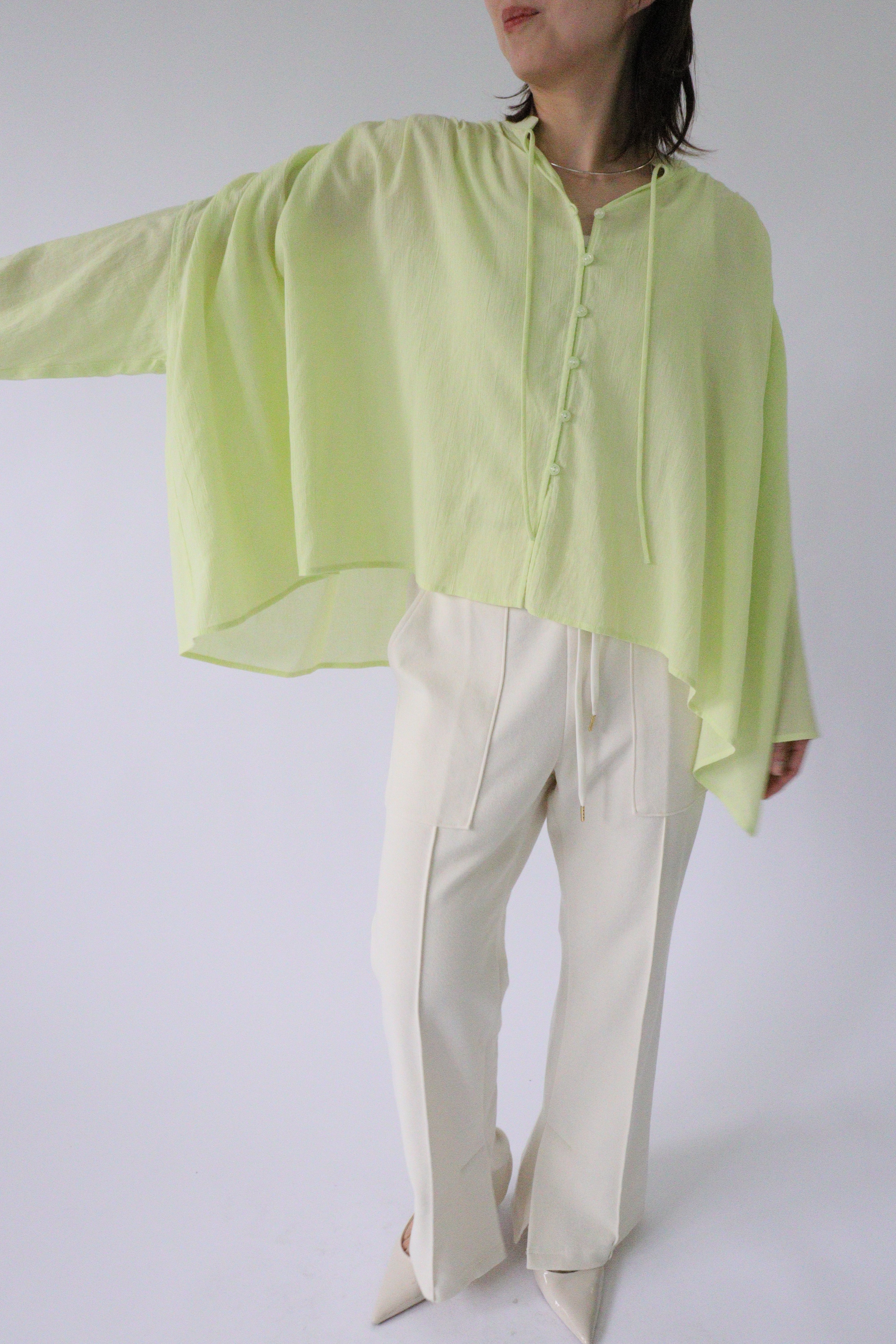 【セール/30%OFF】ACUTA アクータ ウェービーボイルローンスクエアブラウス ポンチョシャツ コットン 10093679 レディース【SALE】【返品・交換不可】 セール/30%OFF】ACUTA アクータ ウェービーボイルローンスクエア