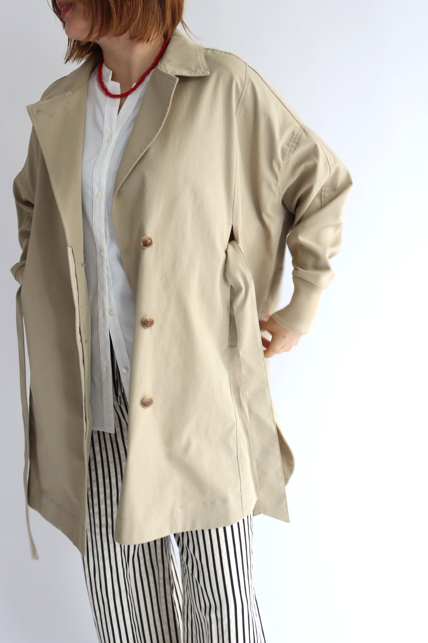 【ACUTA】 サークルヘム袖リブコート