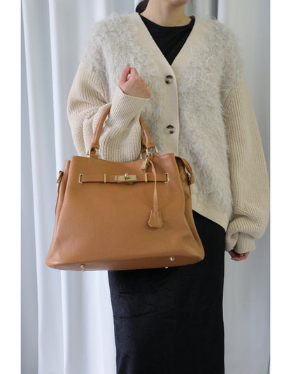【MILLELA  FIRENZE】レザーベルトトートバッグ