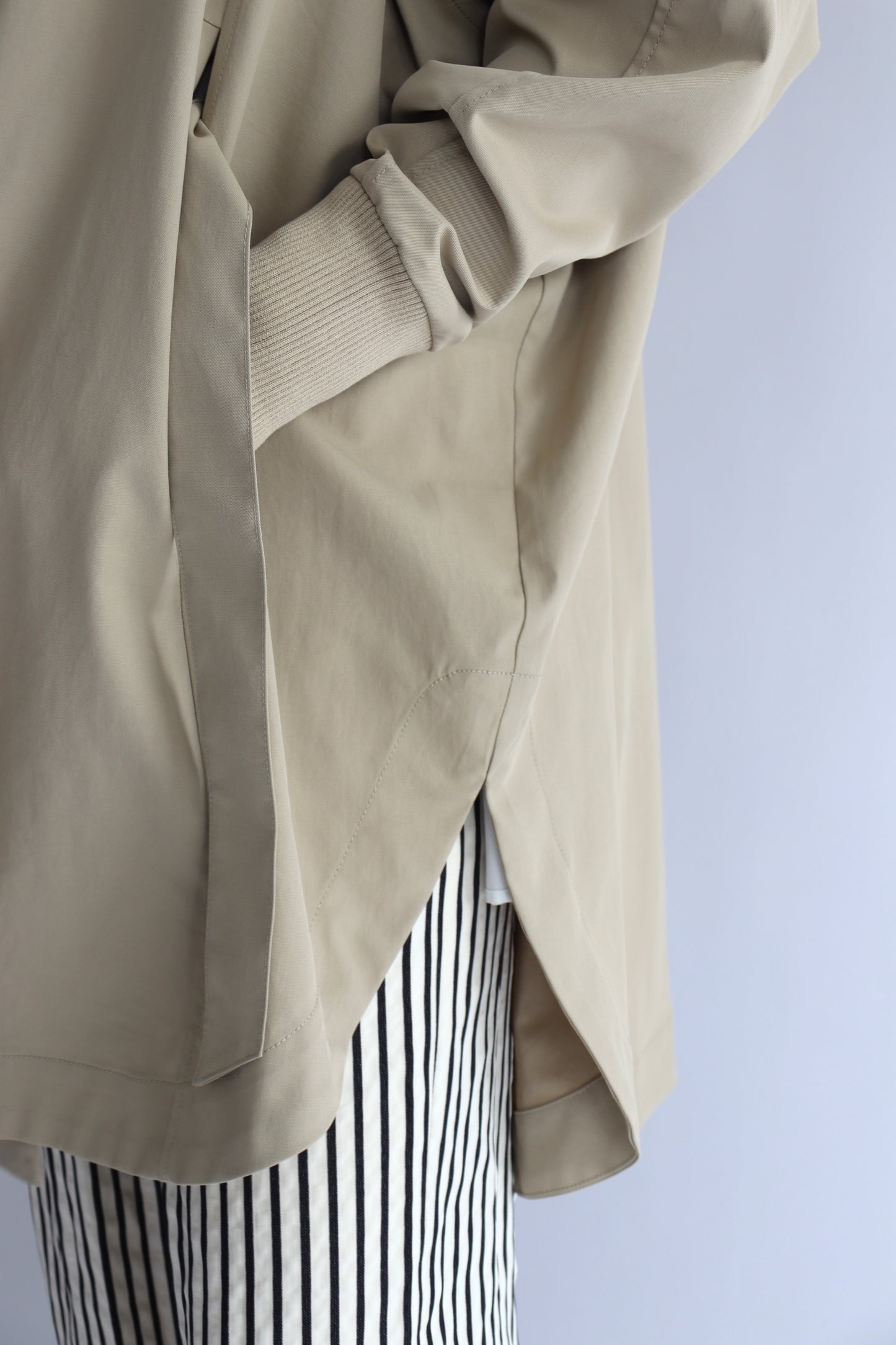 【ACUTA】 サークルヘム袖リブコート