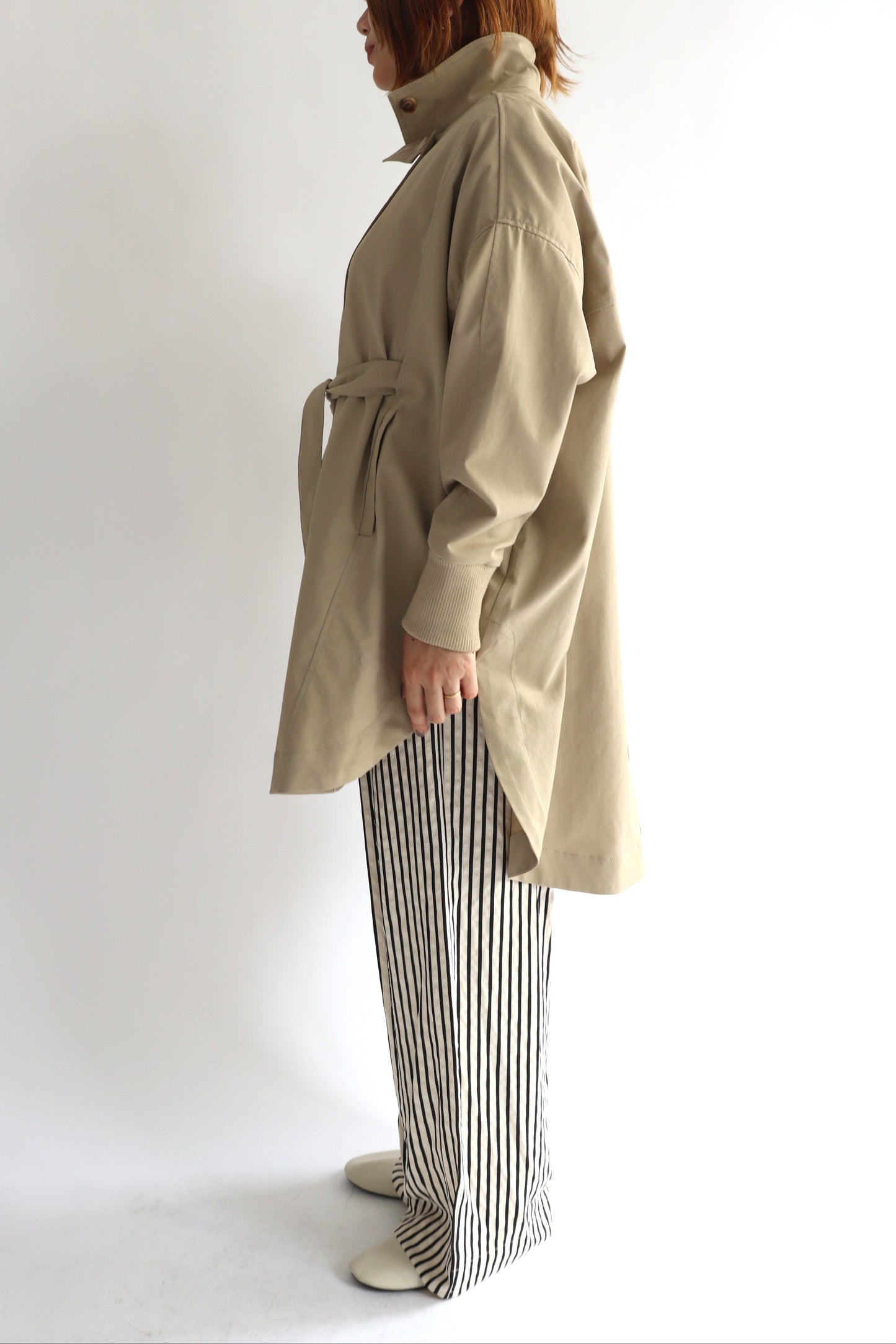 【ACUTA】 サークルヘム袖リブコート