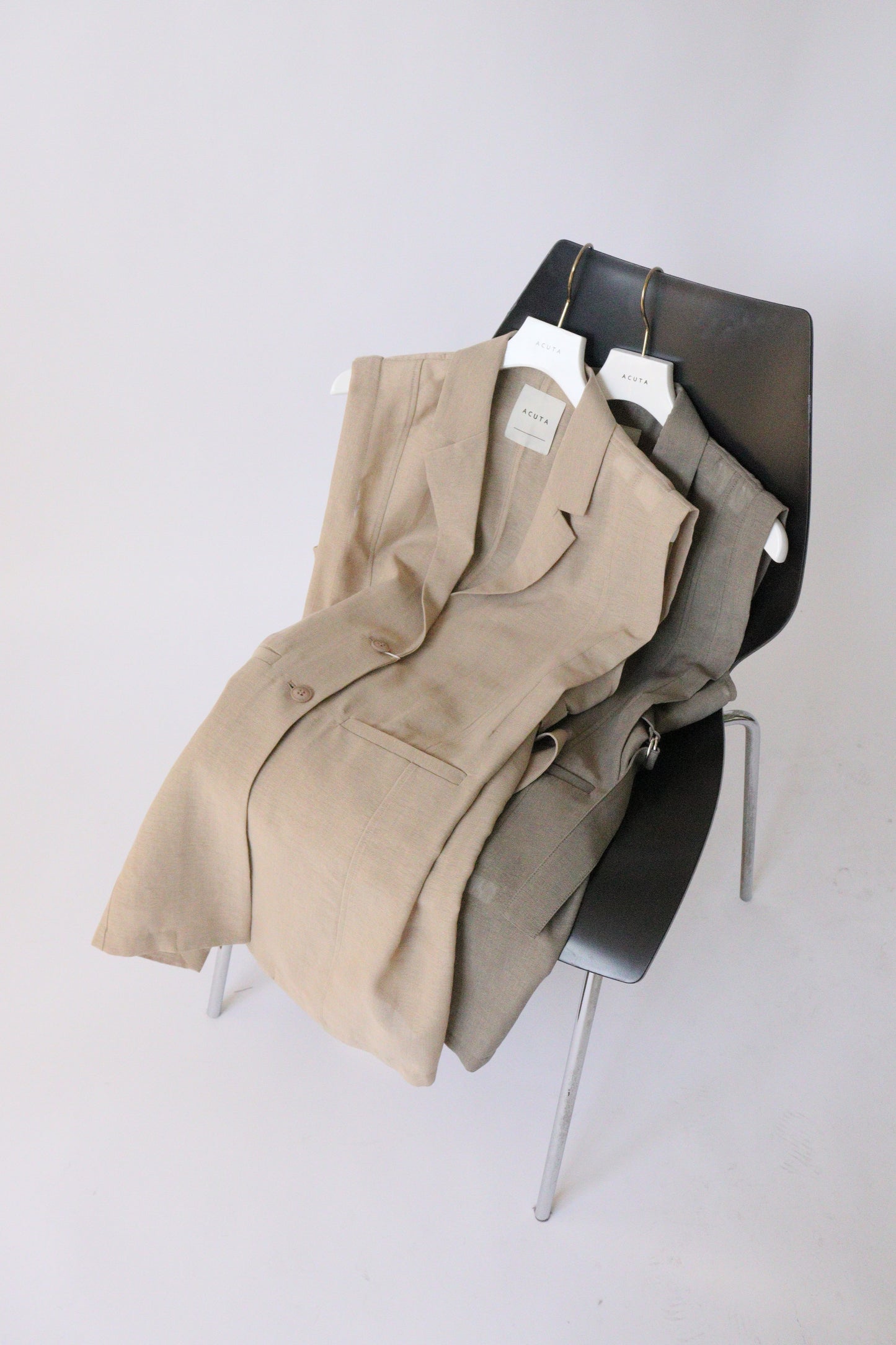 【ACUTA】サイドベルトメッシュジレ