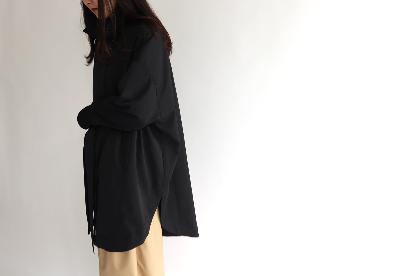 【ACUTA】 サークルヘム袖リブコート