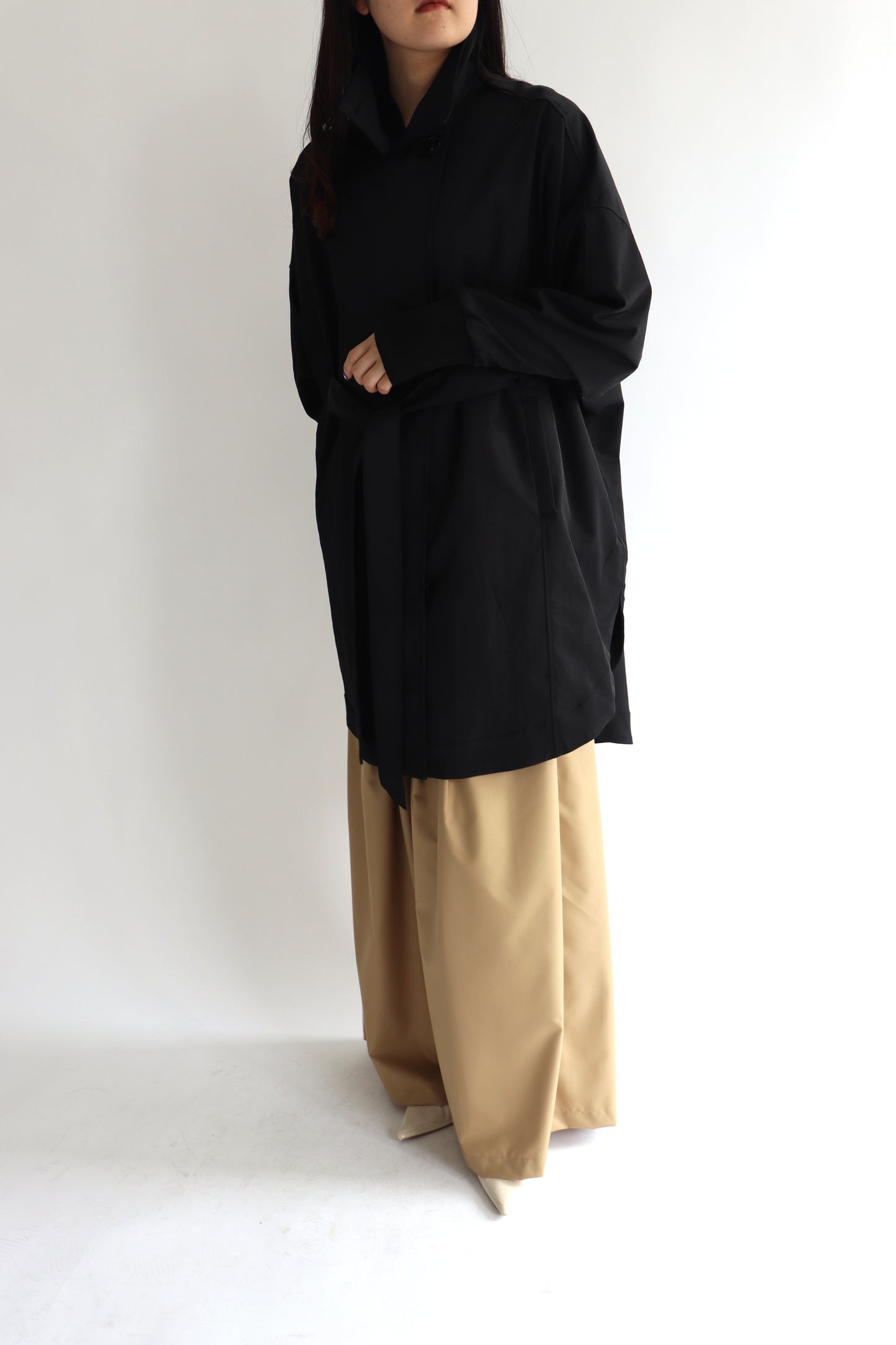 【ACUTA】 サークルヘム袖リブコート