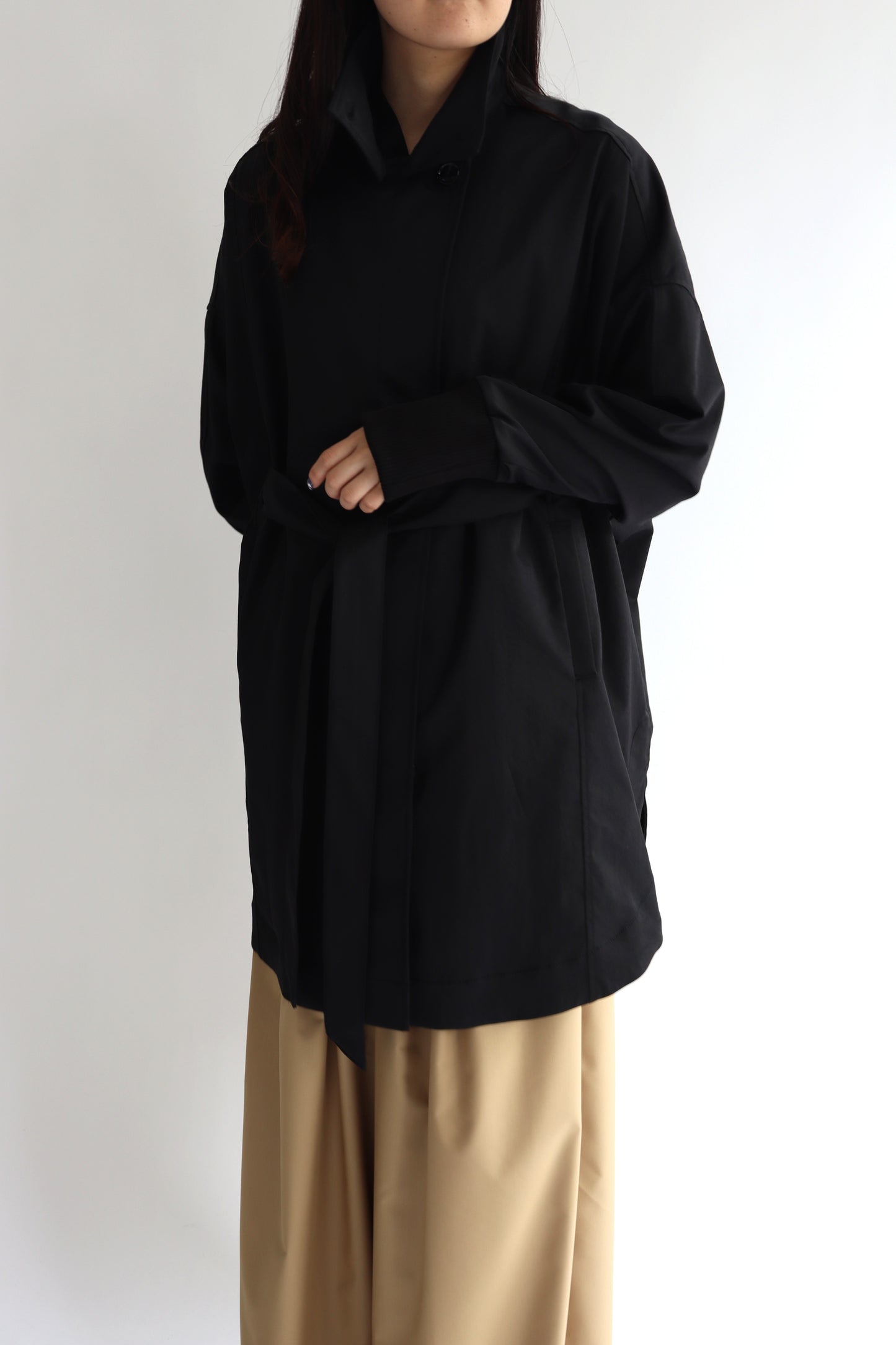 【ACUTA】 サークルヘム袖リブコート