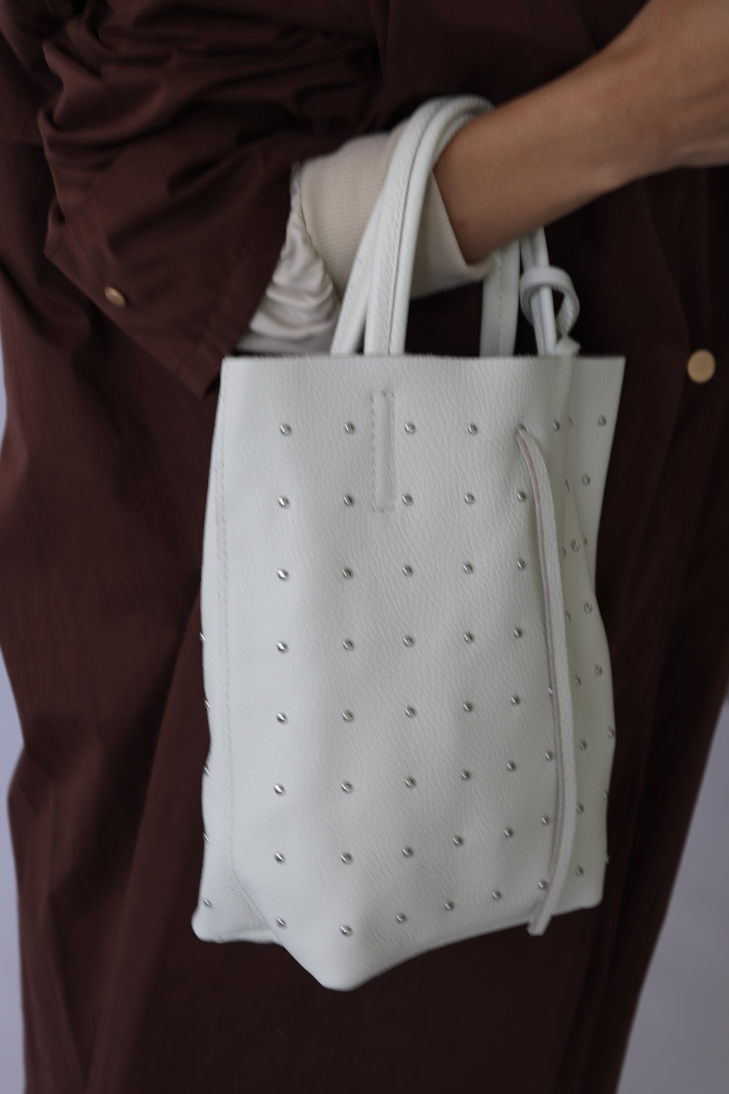 【MILLELA  FIRENZE】スタッズミニトートバッグ