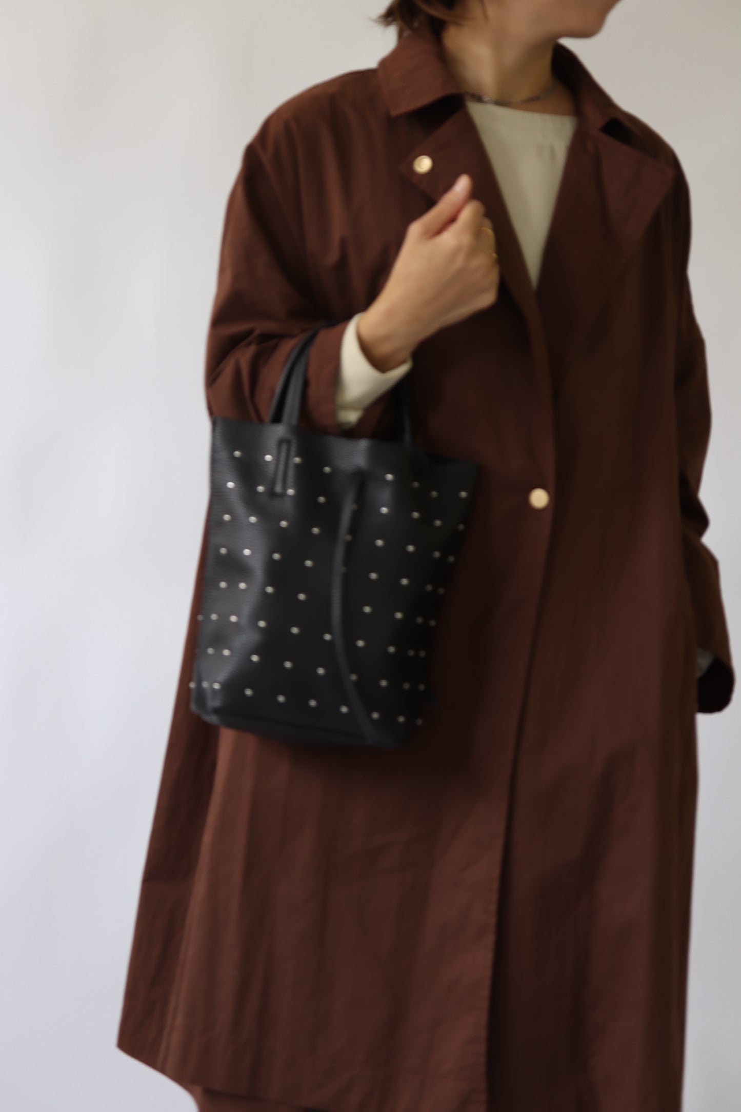 【MILLELA  FIRENZE】スタッズミニトートバッグ