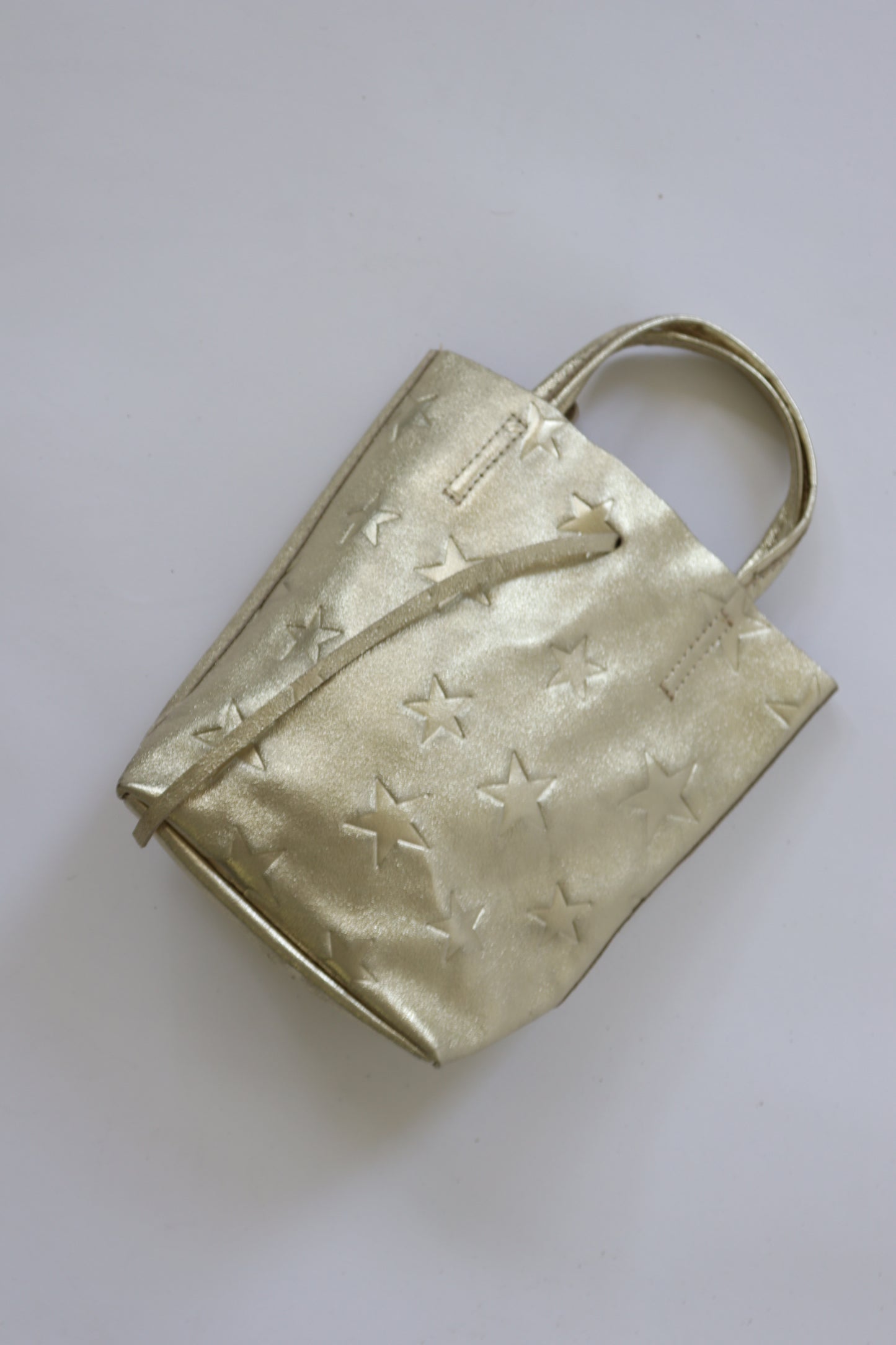 【MILLELA  FIRENZE】星柄エンボスメタリックミニトートバッグ