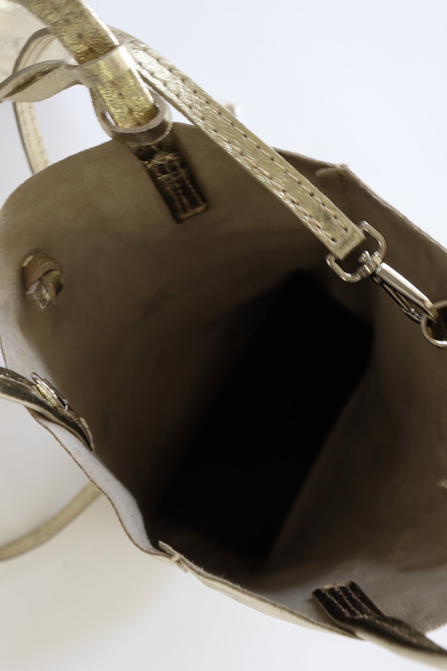 【MILLELA  FIRENZE】星柄エンボスメタリックミニトートバッグ