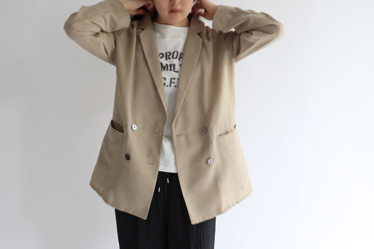 【ACUTA】シアーメッシュWブレストジャケット