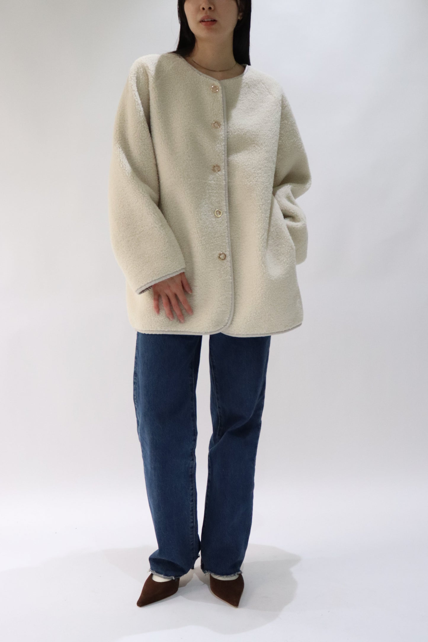 【ACUTA】【PRE ORDER】リバーシブルボアコート