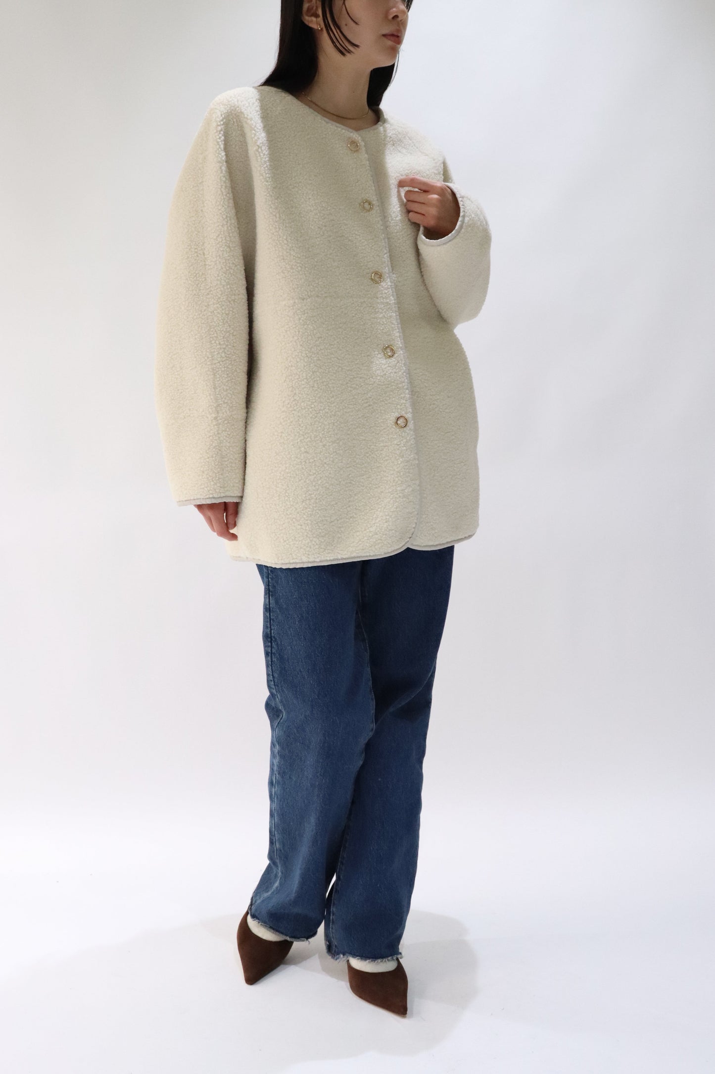 【ACUTA】【PRE ORDER】リバーシブルボアコート