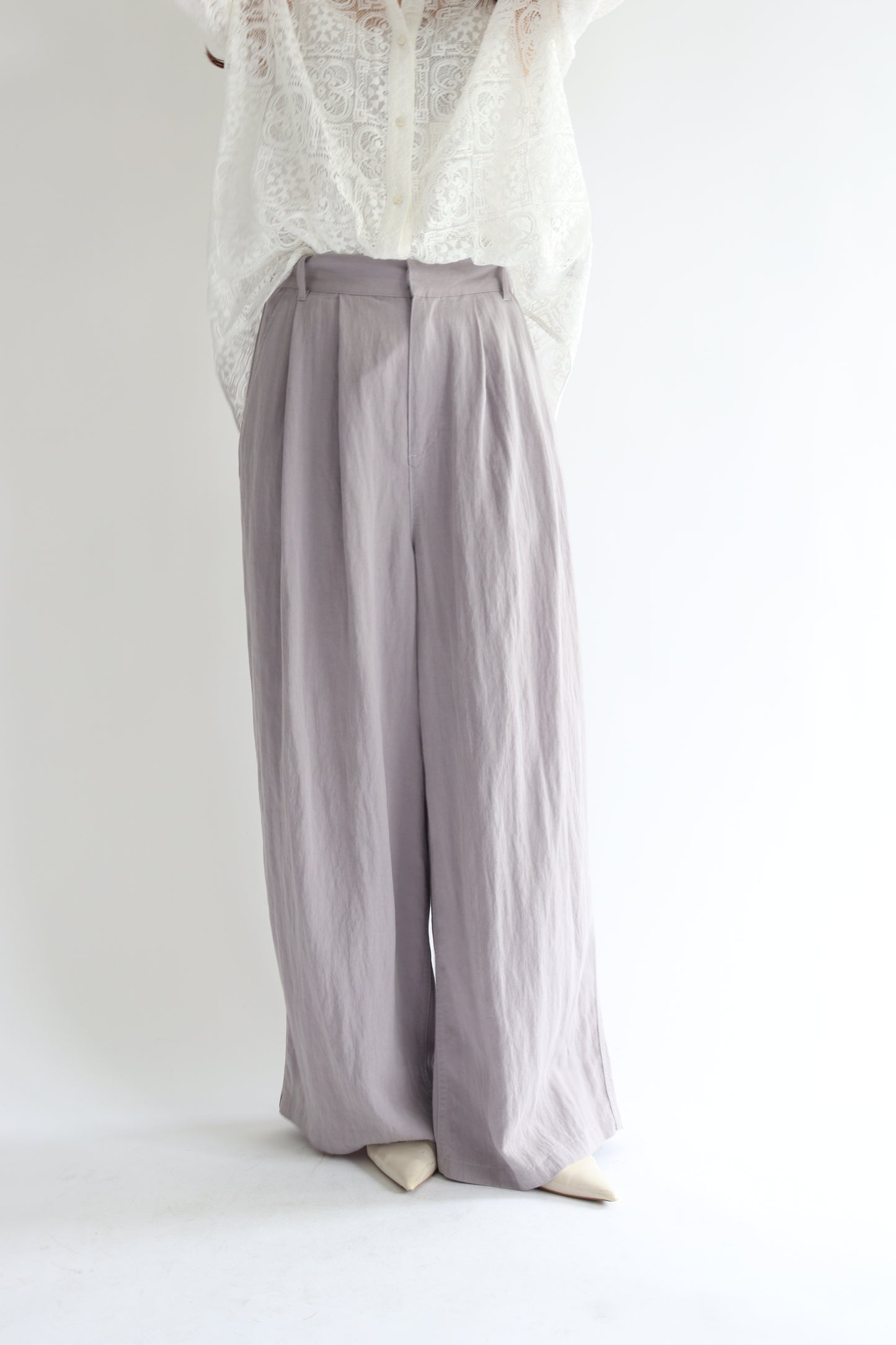 【ACUTA】バイオ加工ワンタックパンツ