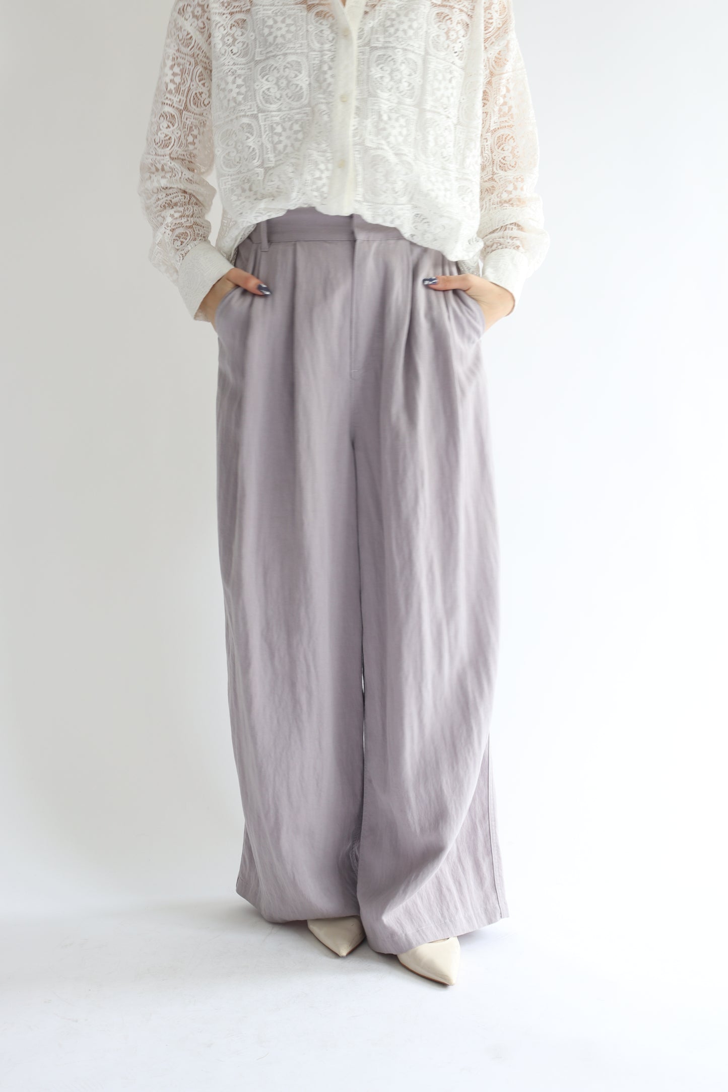 【ACUTA】バイオ加工ワンタックパンツ