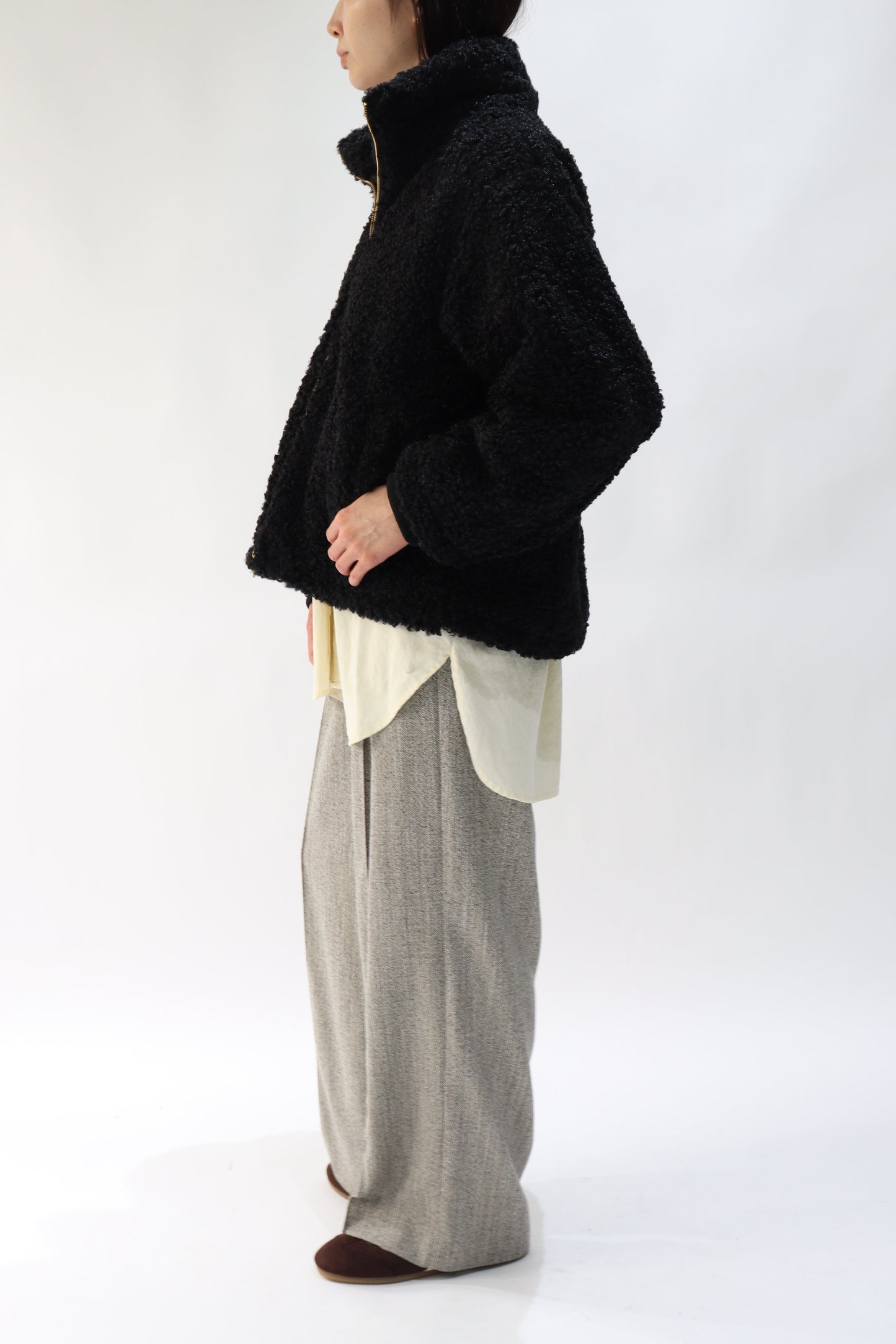 【ACUTA】【PRE ORDER】 スタンドカラーボアブルゾン