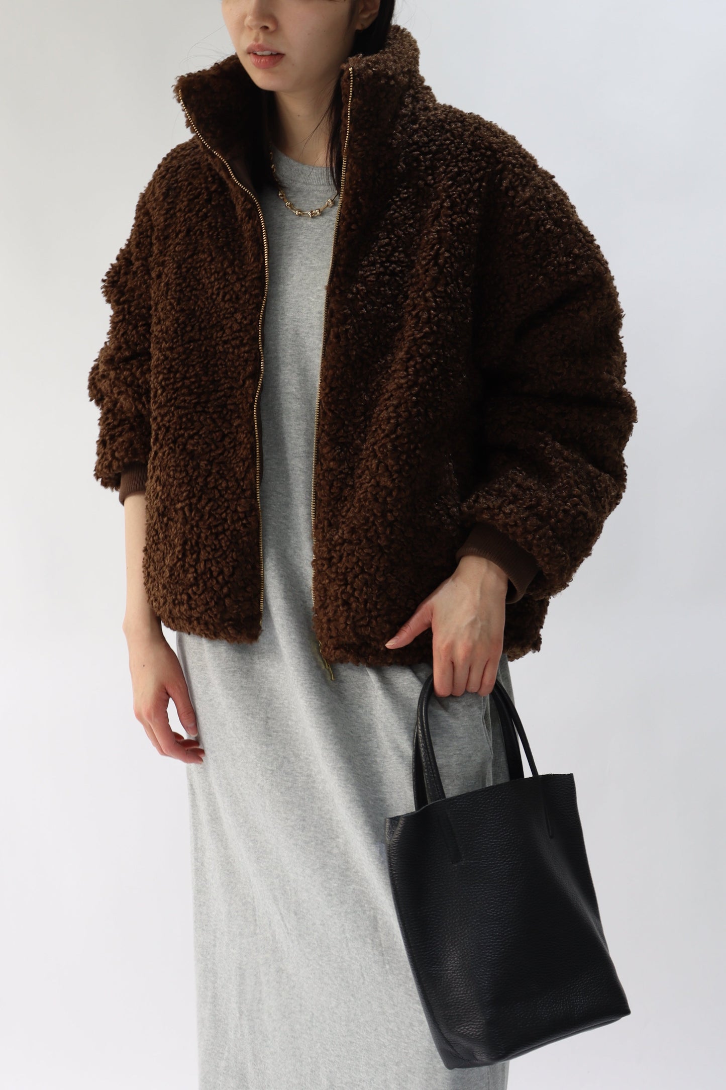 【ACUTA】【PRE ORDER】 スタンドカラーボアブルゾン