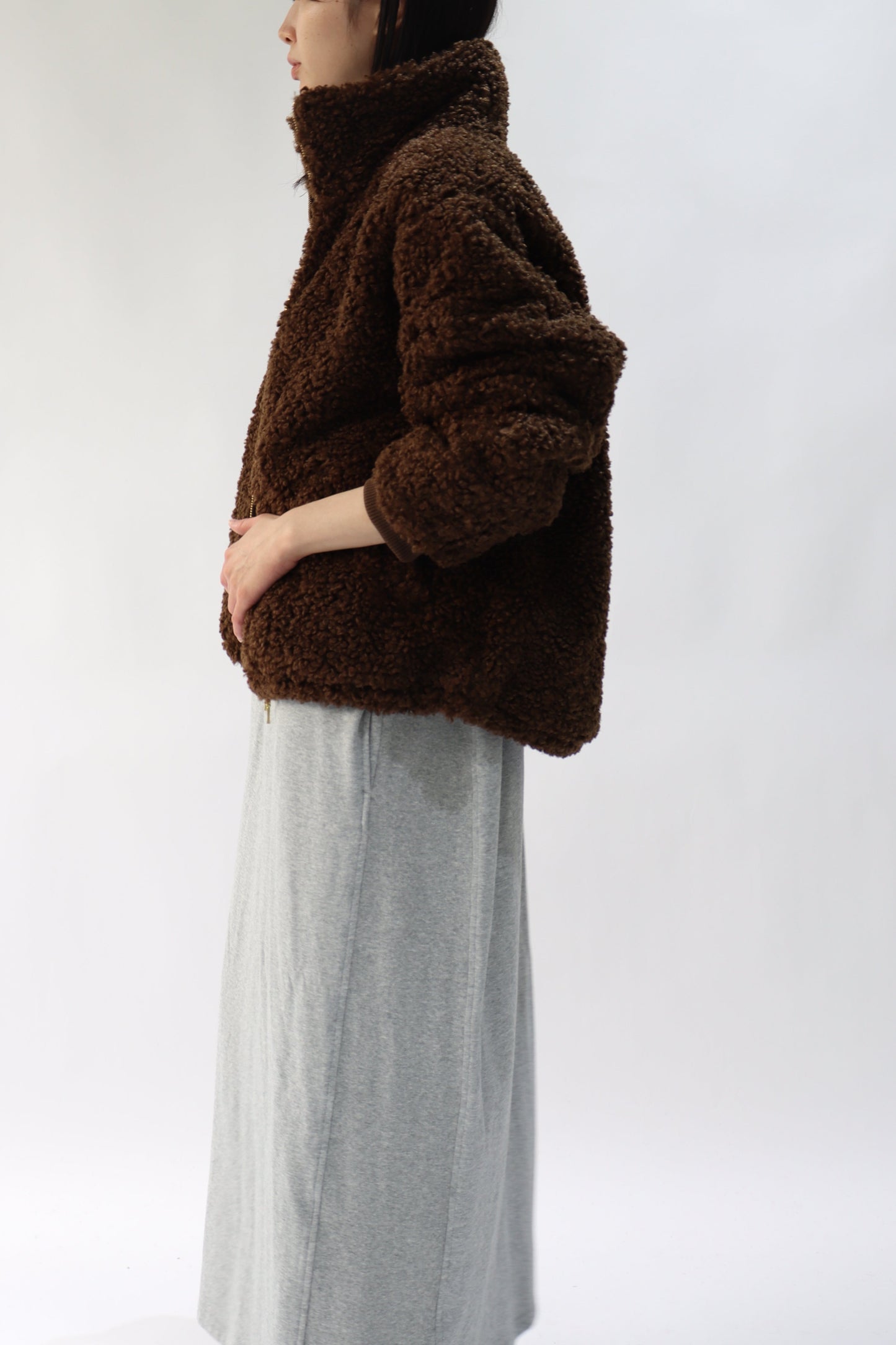 【ACUTA】【PRE ORDER】 スタンドカラーボアブルゾン