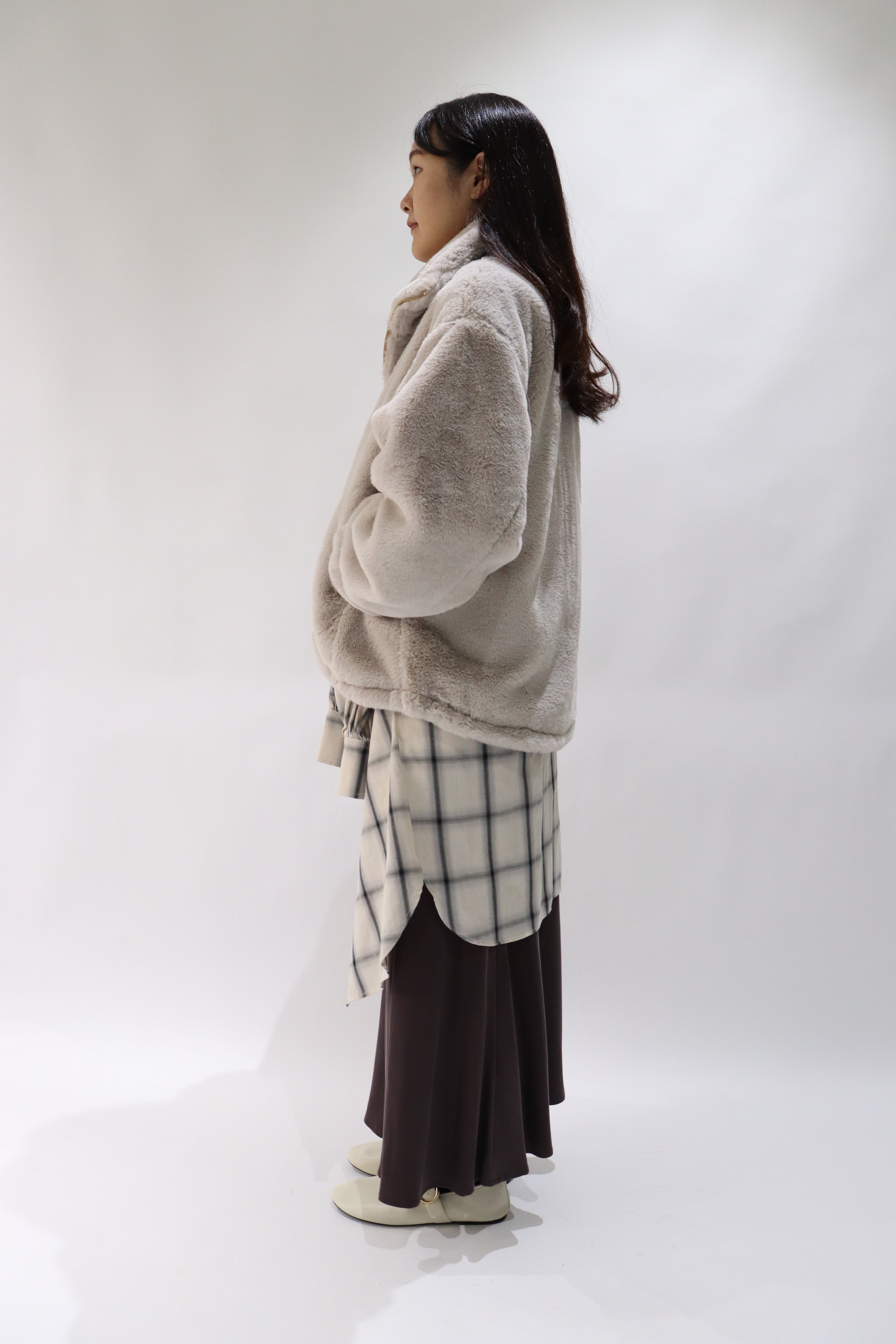 ACUTA アクータ】ファージャケット フェイクファー アウター 30代