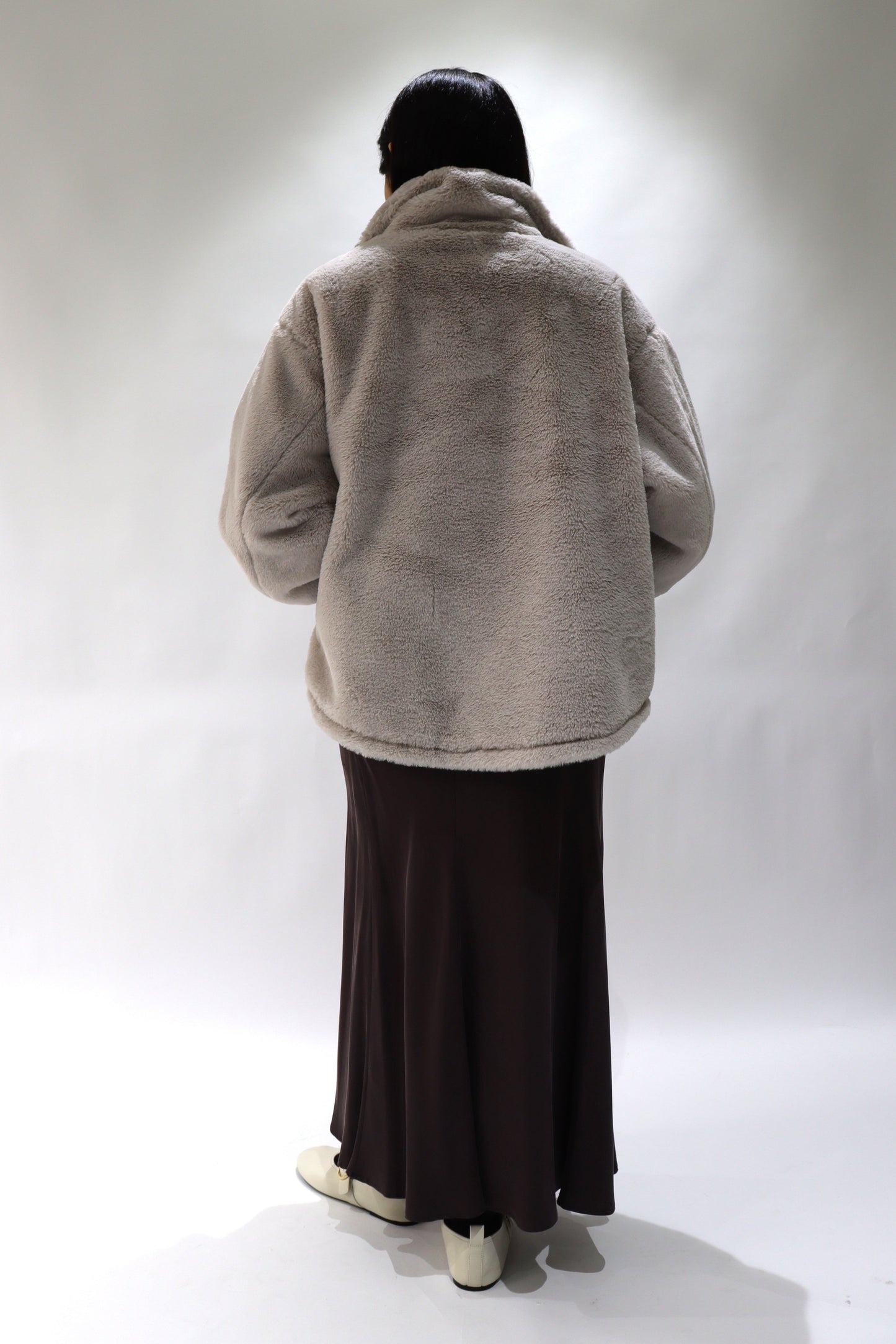 【ACUTA】【PRE ORDER】フェイクファースタンド衿ブルゾン