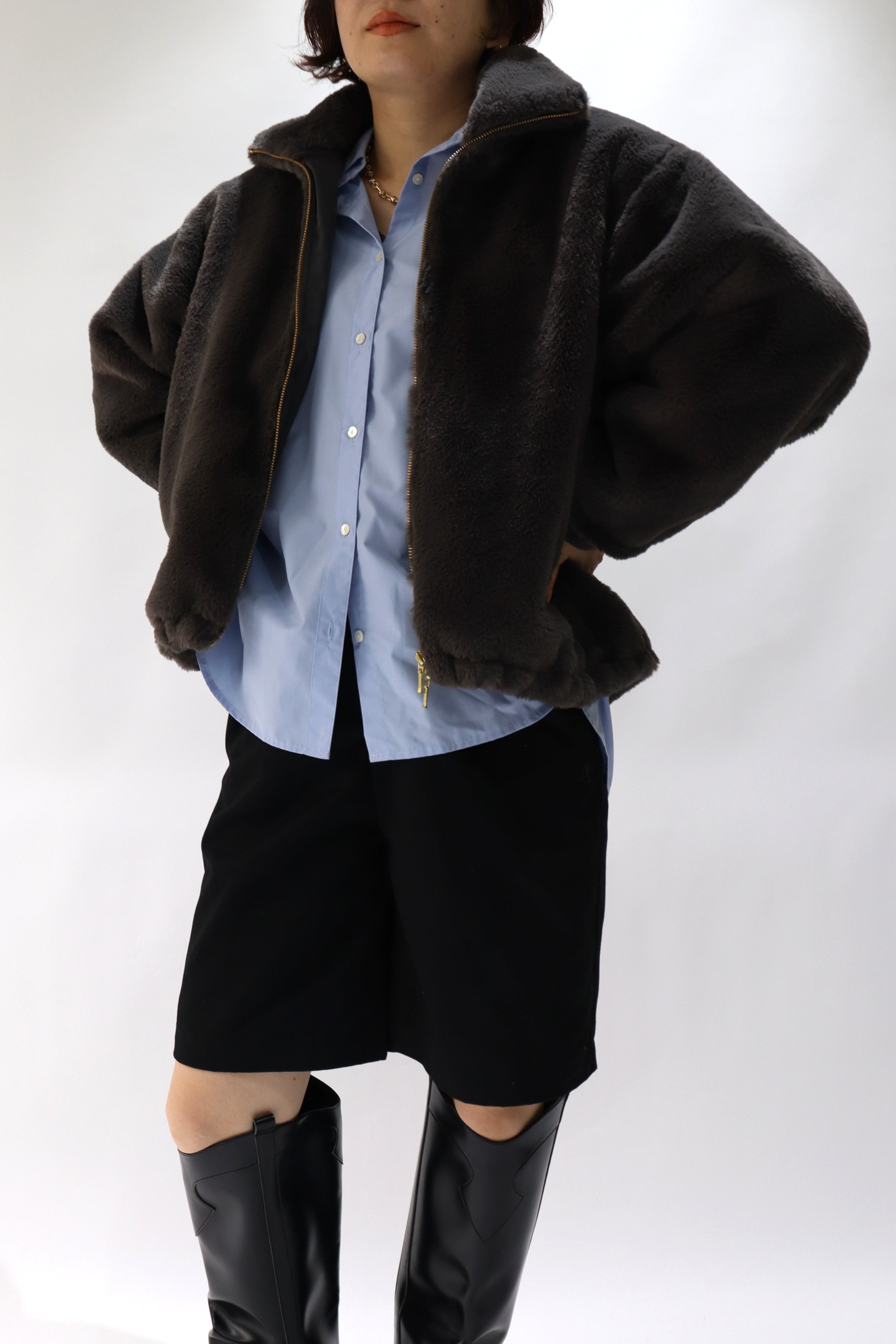 ACUTA アクータ】ファージャケット フェイクファー アウター 30代