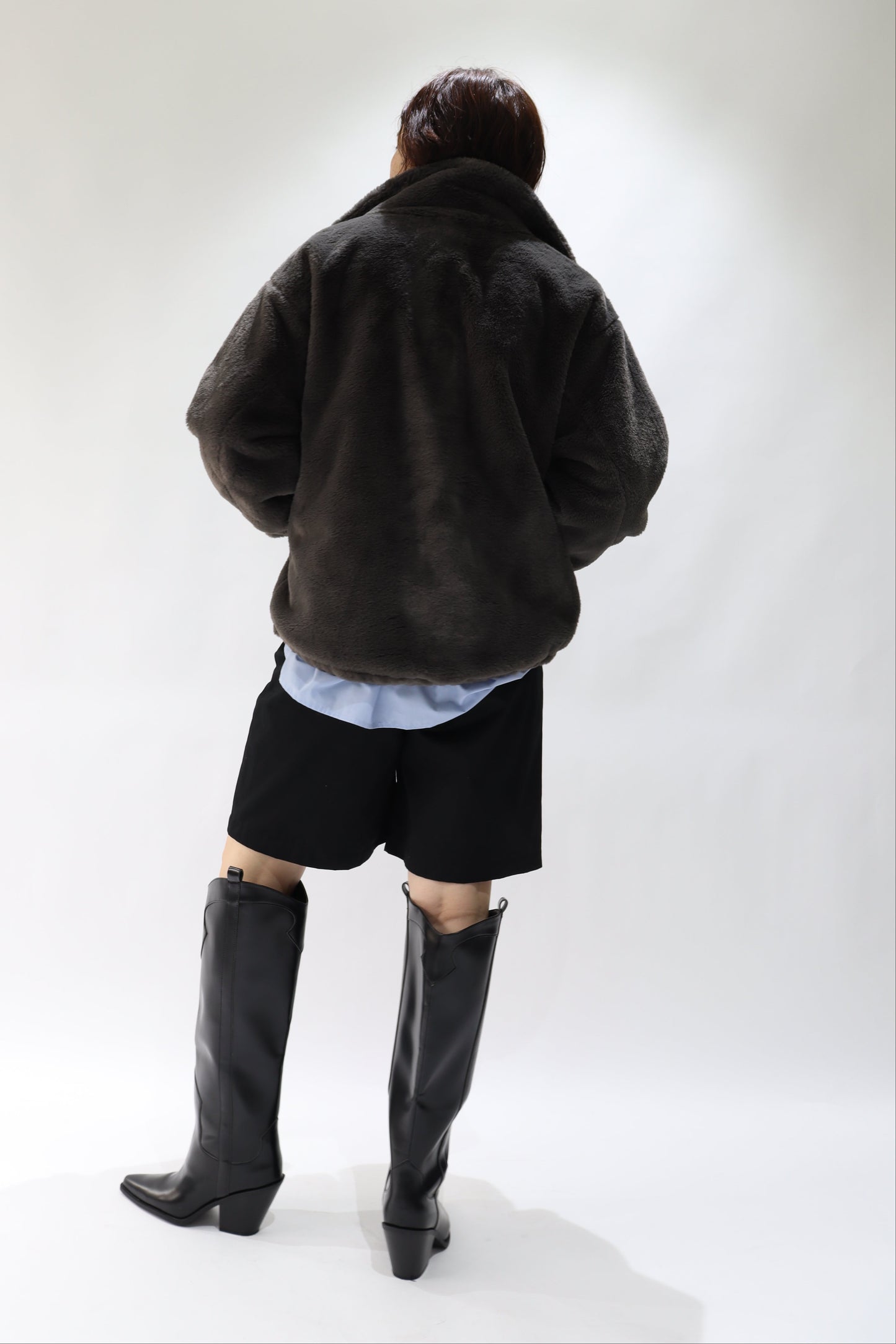 【ACUTA】【PRE ORDER】フェイクファースタンド衿ブルゾン