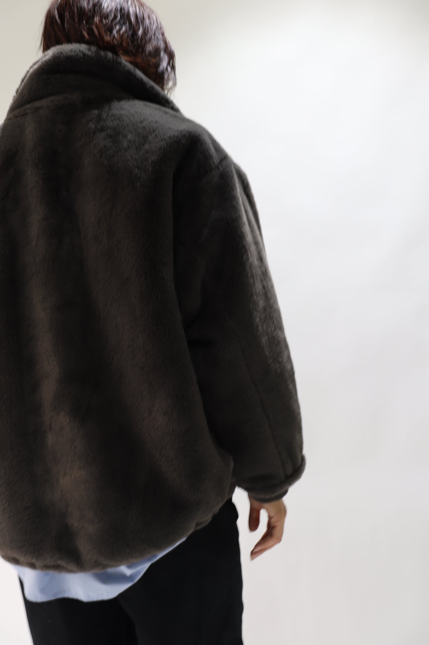 【ACUTA】【PRE ORDER】フェイクファースタンド衿ブルゾン